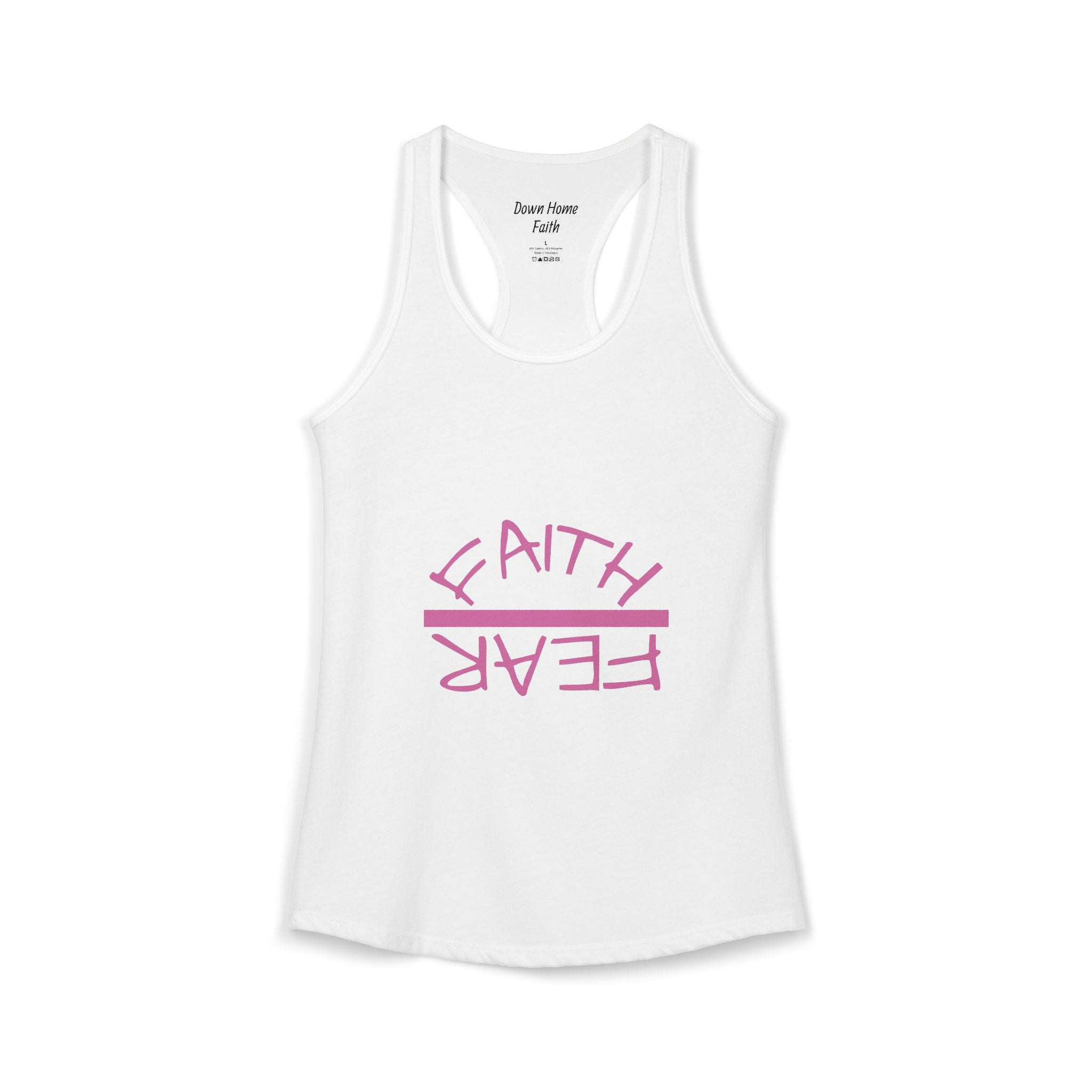 Women's Ideal Racerback Tank - Faith Over Fear