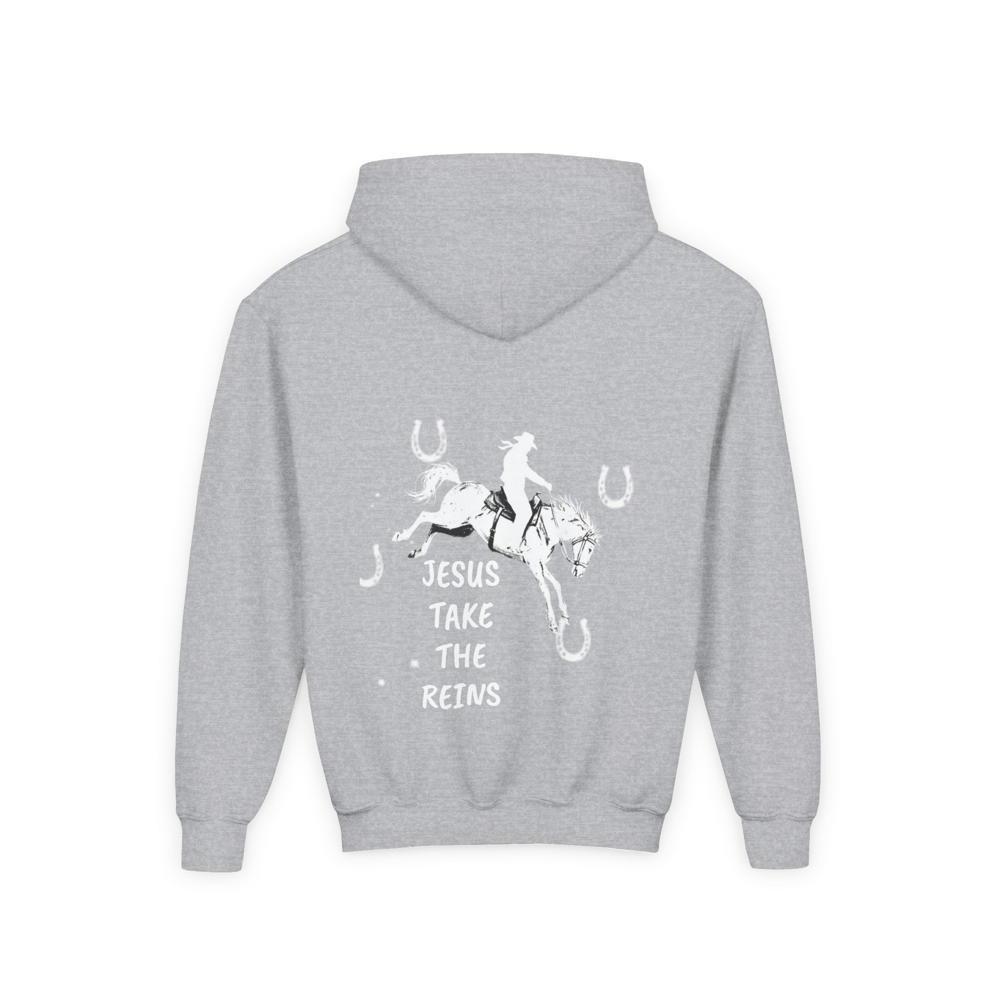 Youth Heavy Blend Hooded Sweatshirt - Take the Reins