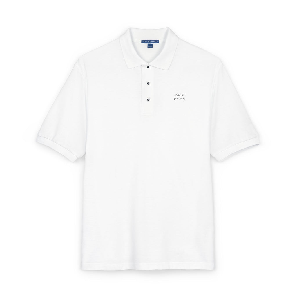 Unisex Polo Shirt (Embroidery) - Business Name Custom
