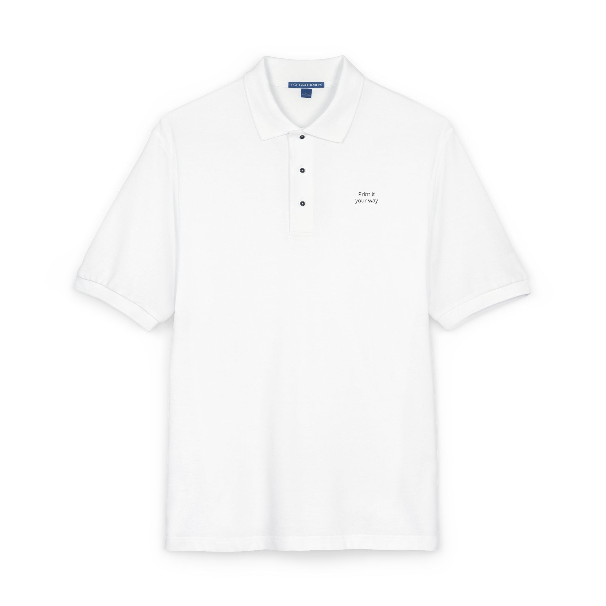Unisex Polo Shirt (Embroidery) - Business Name Custom