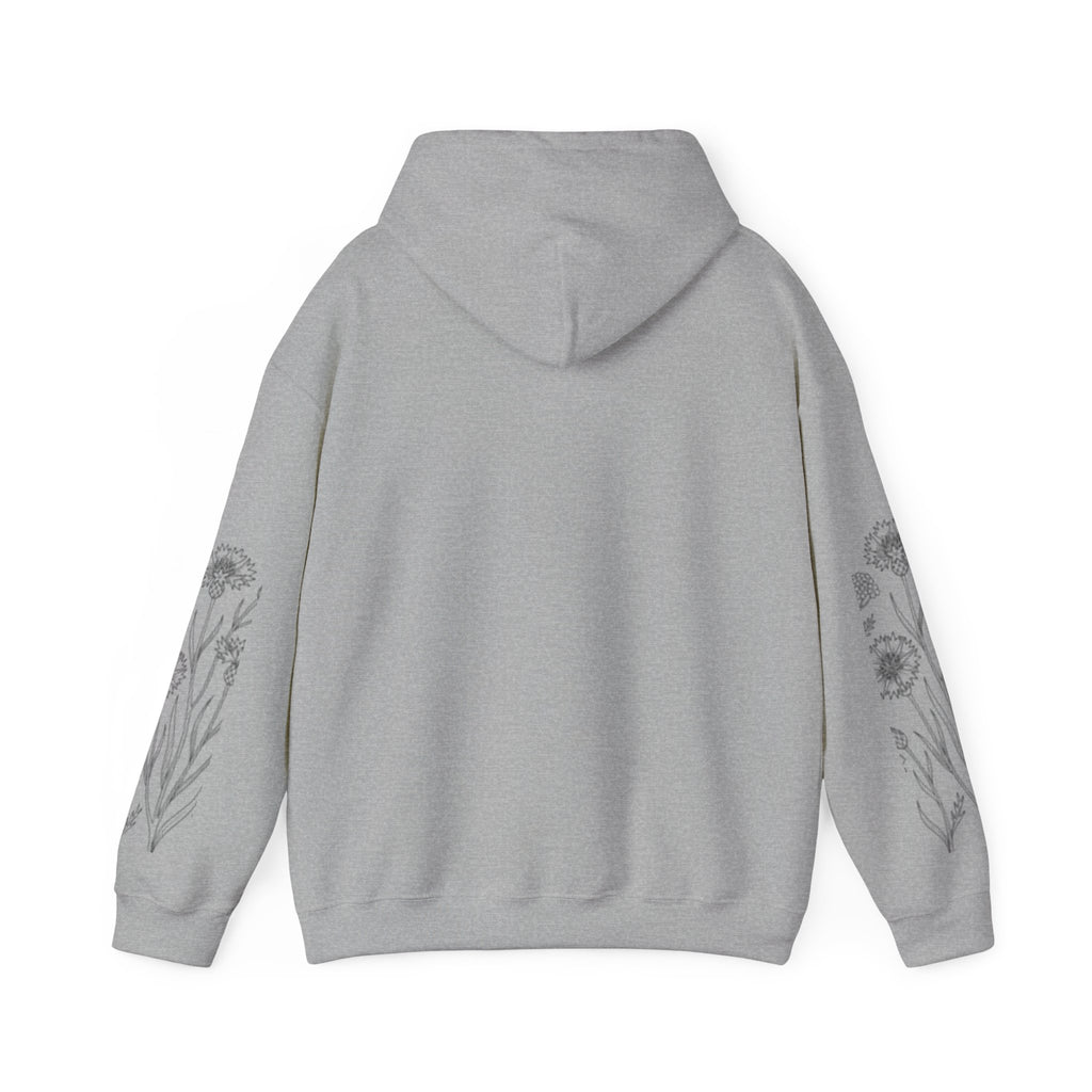 Grow In Grace Floral Hoodie — Inspirational Garden Graphic Sweatshirt