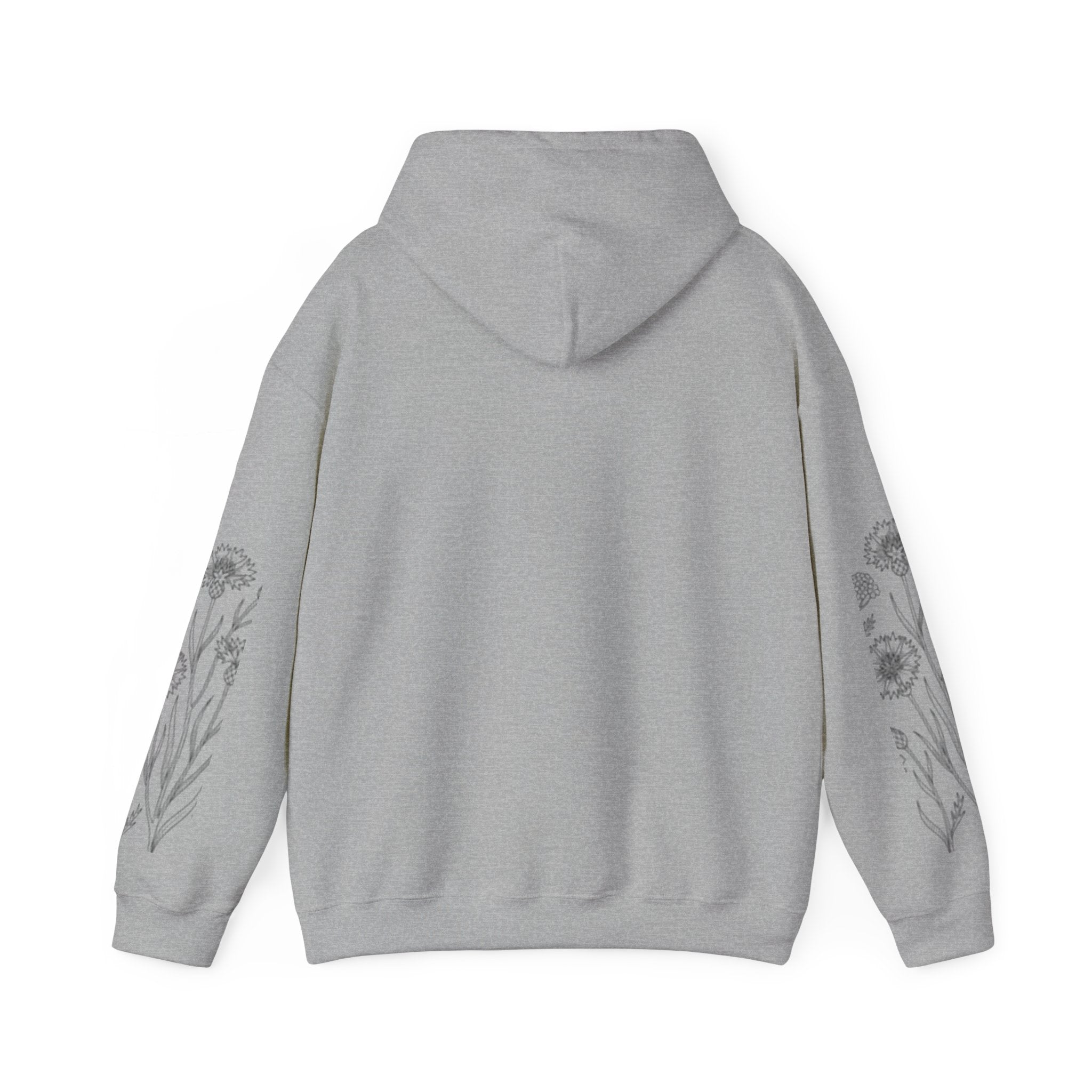 Grow In Grace Floral Hoodie — Inspirational Garden Graphic Sweatshirt