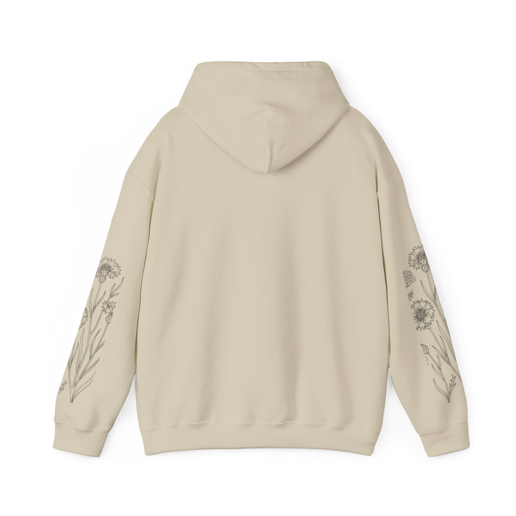 Grow In Grace Floral Hoodie — Inspirational Garden Graphic Sweatshirt