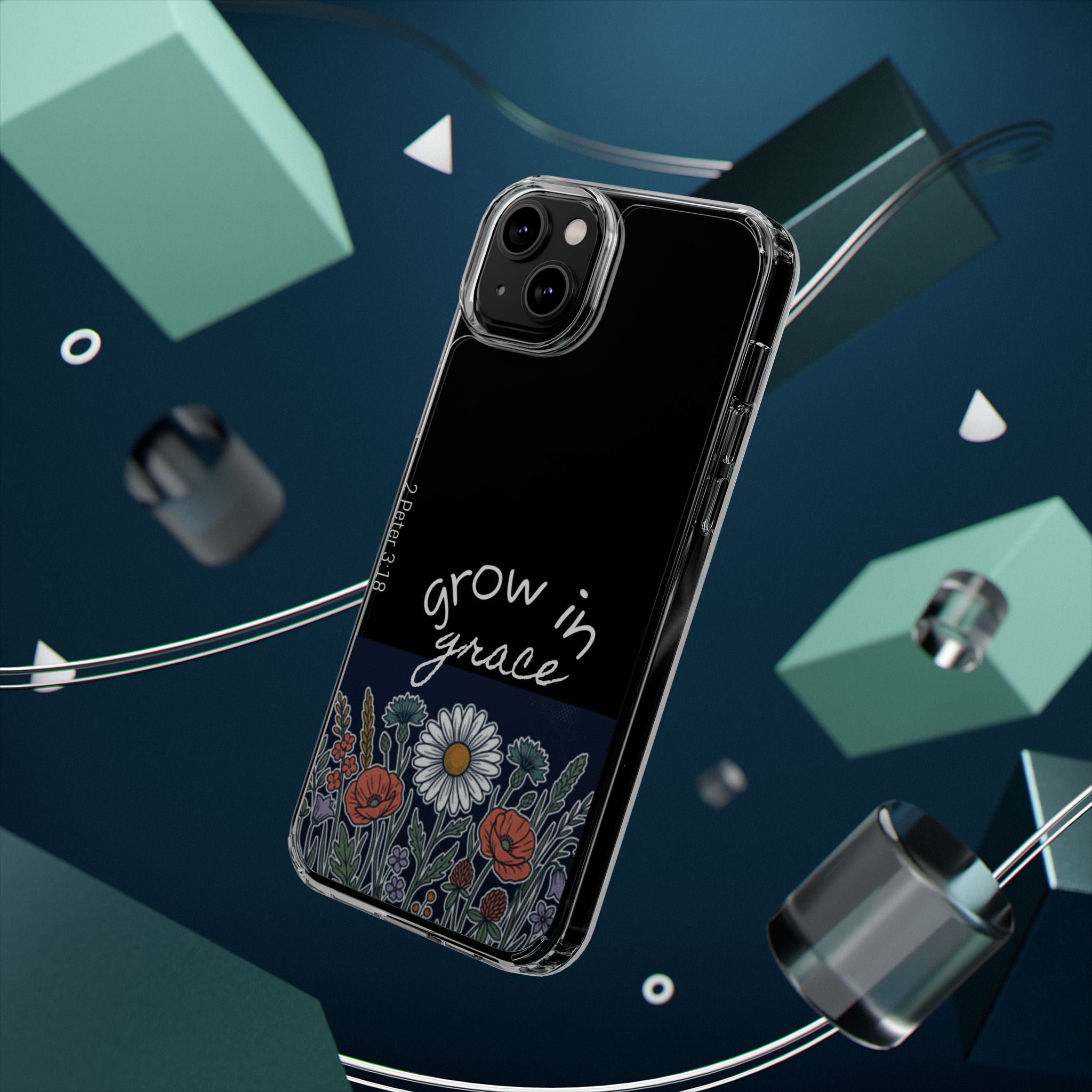 Clear Impact-Resistant Case - Grow in Grace