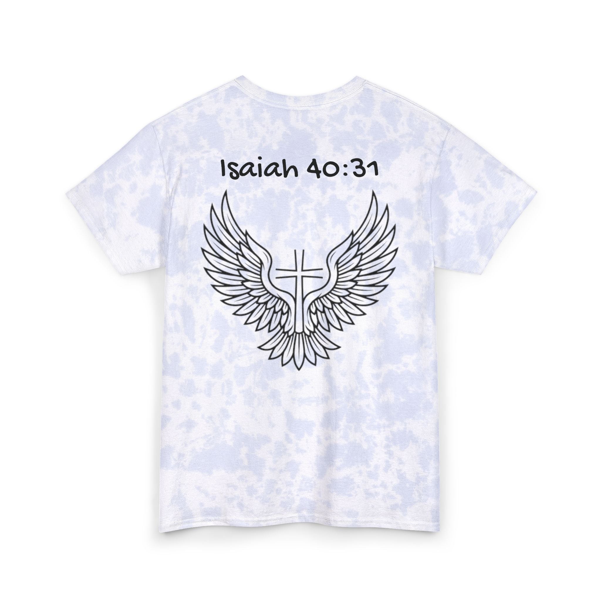 Tie Dye Cotton Tee - Isaiah 40:31