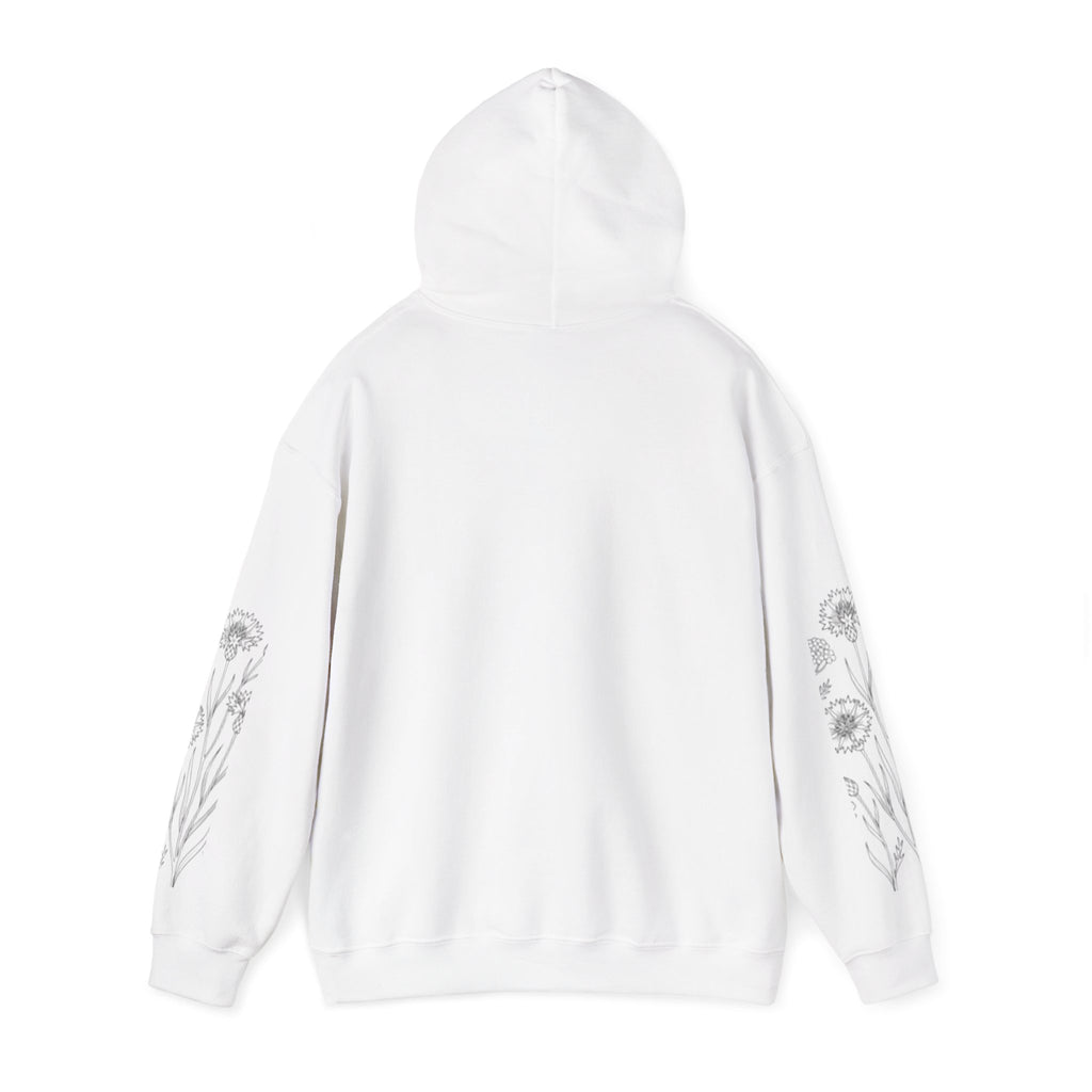 Grow In Grace Floral Hoodie — Inspirational Garden Graphic Sweatshirt