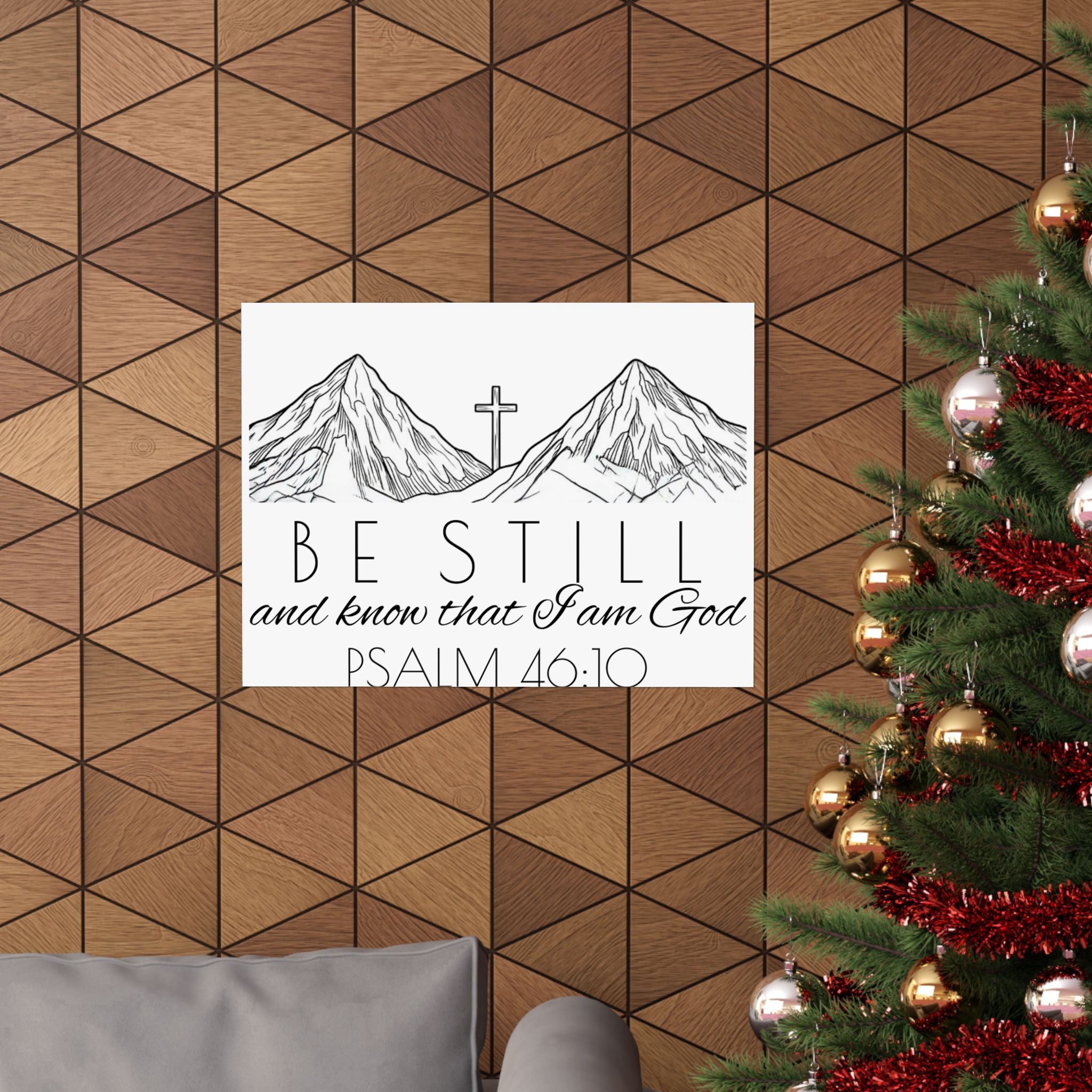 Matte Horizontal Poster - Be Still & Know