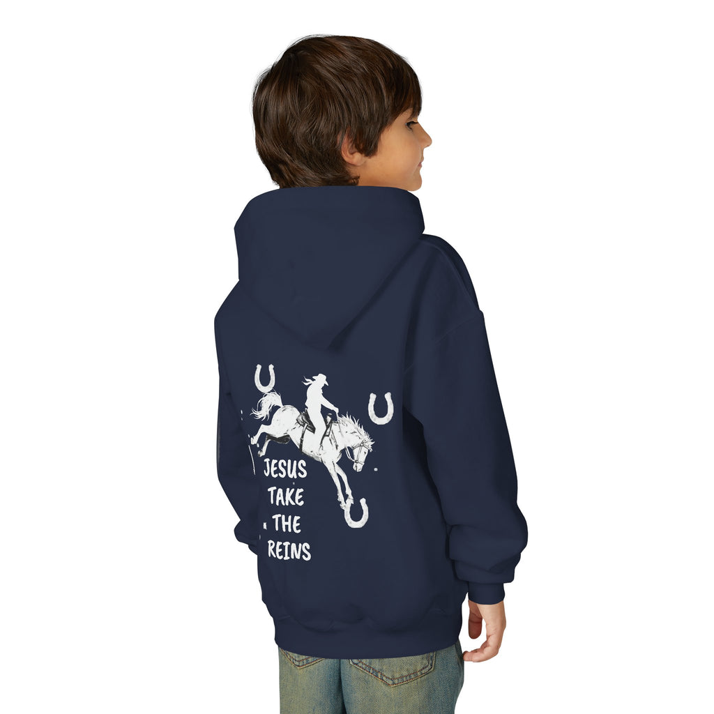 Youth Heavy Blend Hooded Sweatshirt - Take the Reins