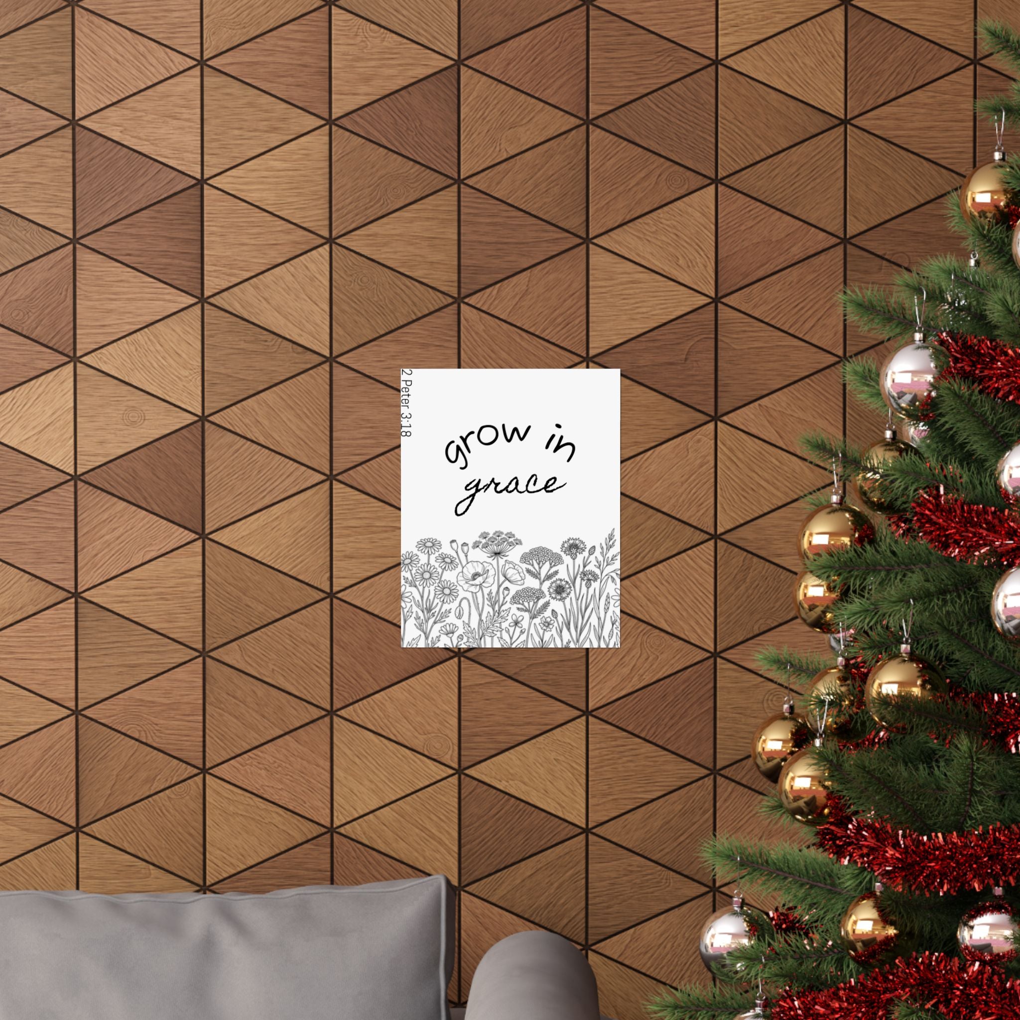 Matte Vertical Poster - Grow in Grace