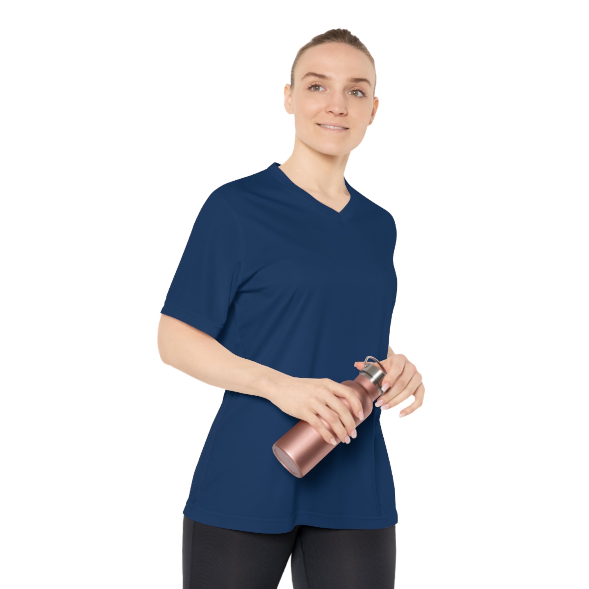 Women's Performance V-Neck T-Shirt - Be Still & Know