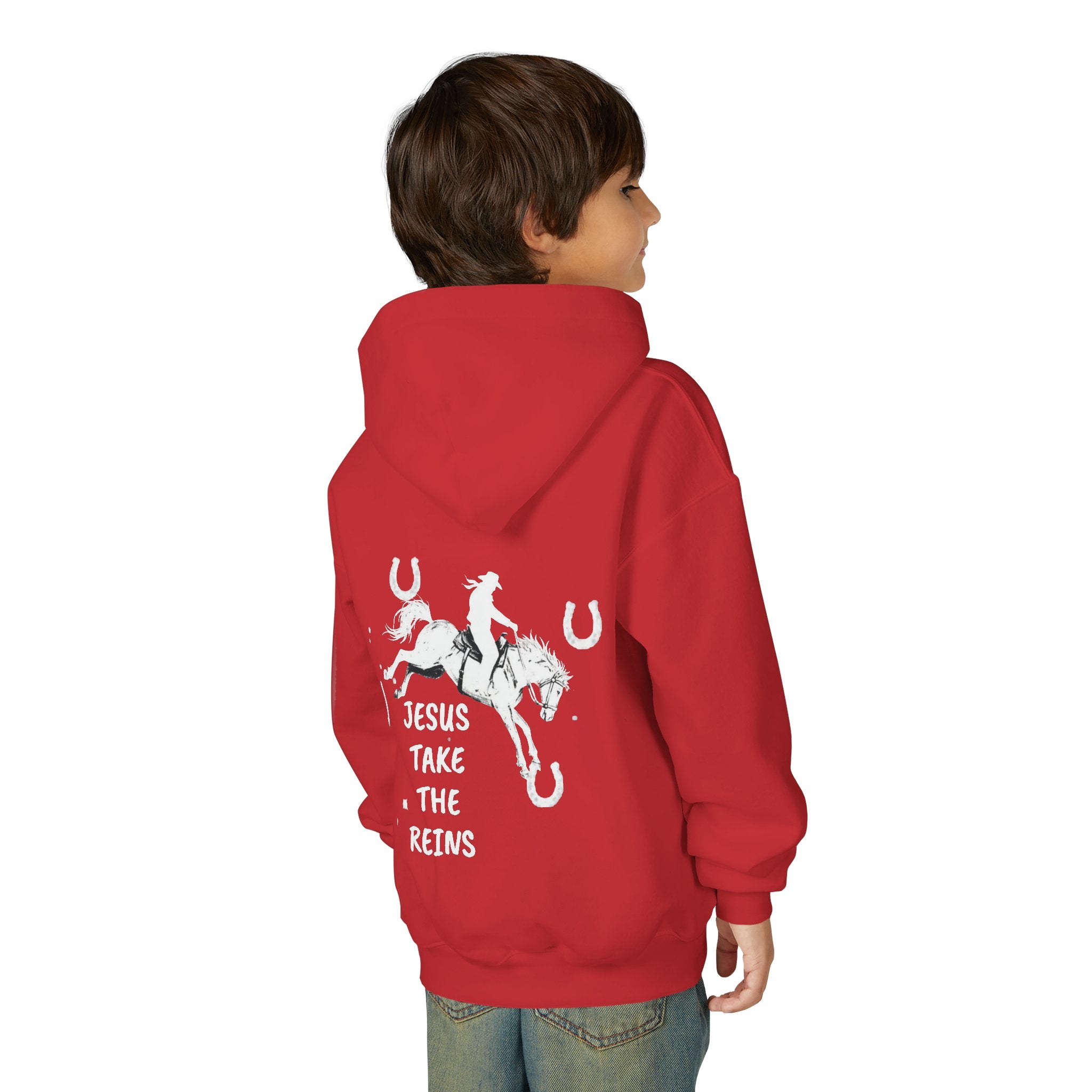Youth Heavy Blend Hooded Sweatshirt - Take the Reins