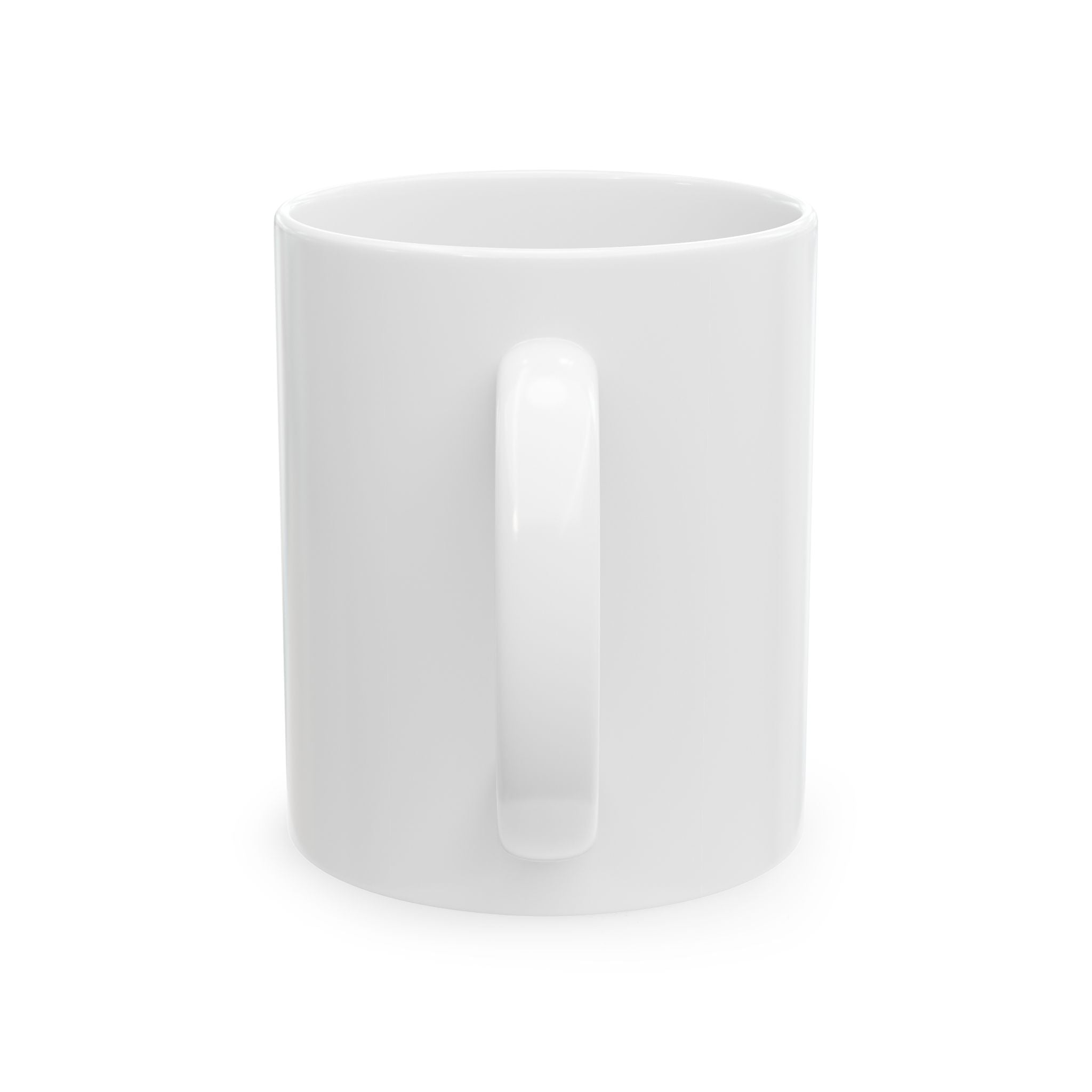 Ceramic Mug, (11oz) - half & half