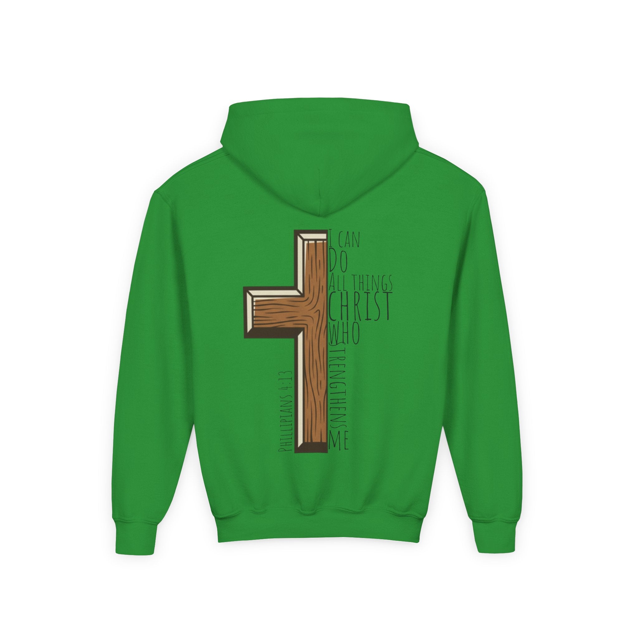 Youth Heavy Blend Hooded Sweatshirt - I can do all things