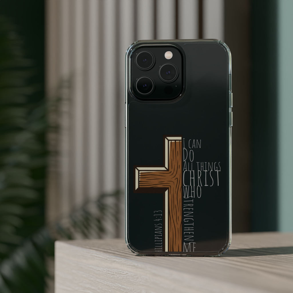 Clear Impact-Resistant Case - I Can Do All Things