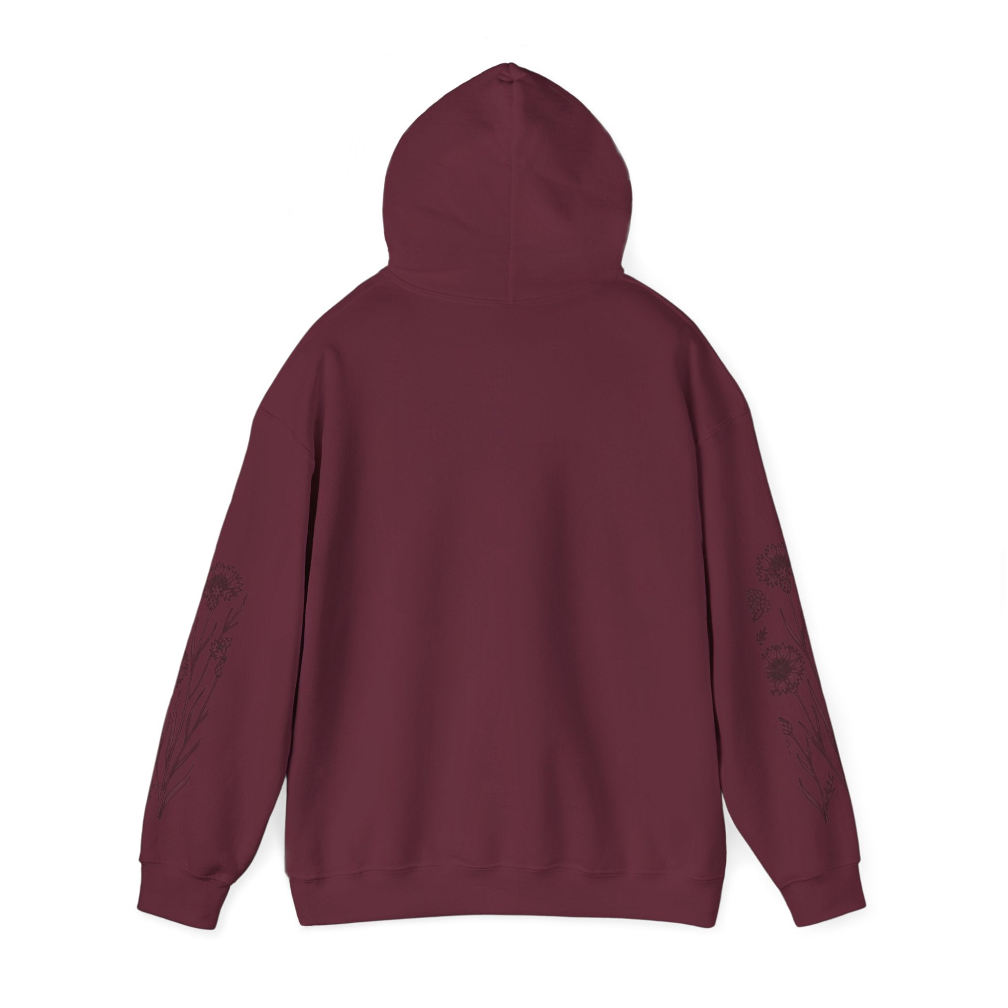 Grow In Grace Floral Hoodie — Inspirational Garden Graphic Sweatshirt