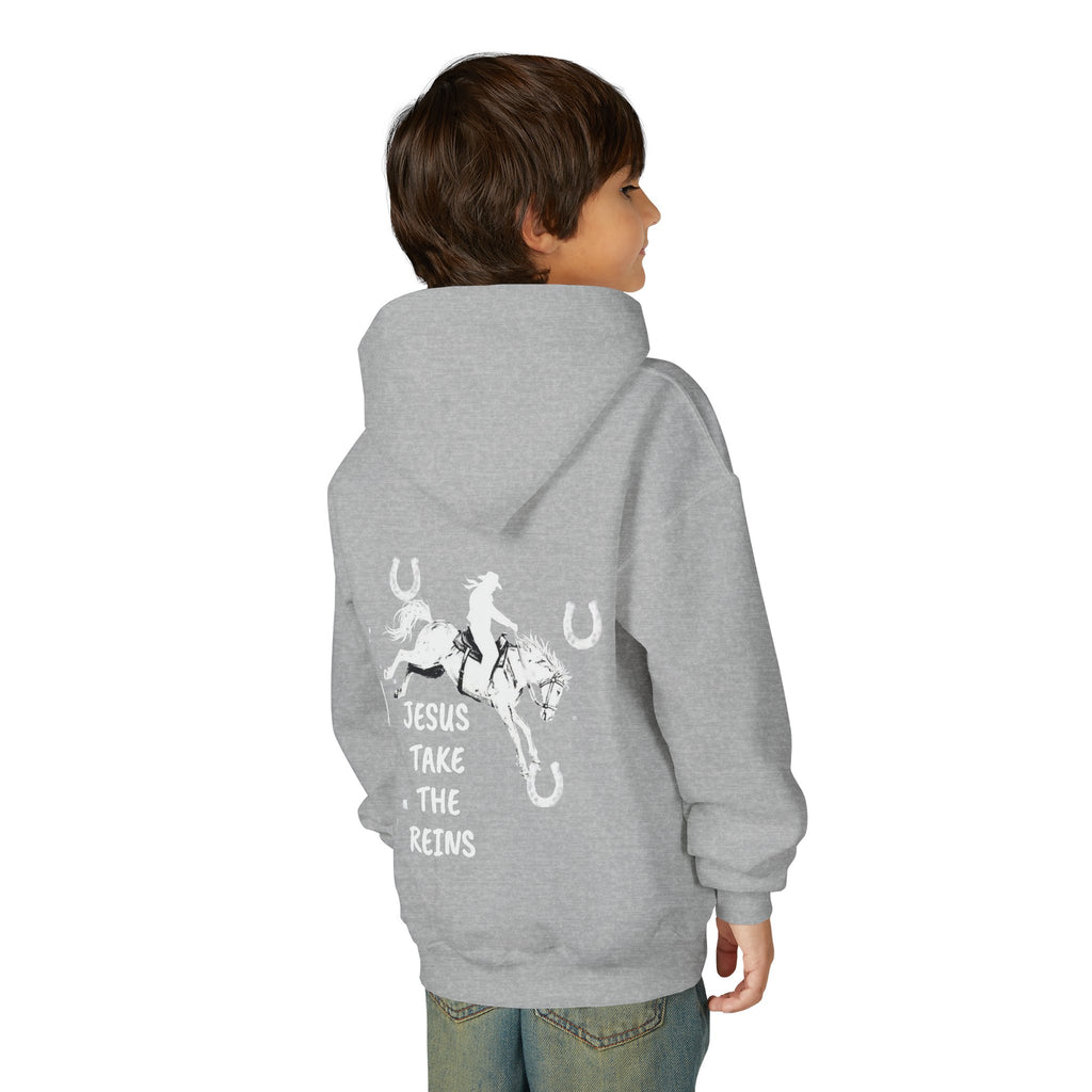Youth Heavy Blend Hooded Sweatshirt - Take the Reins