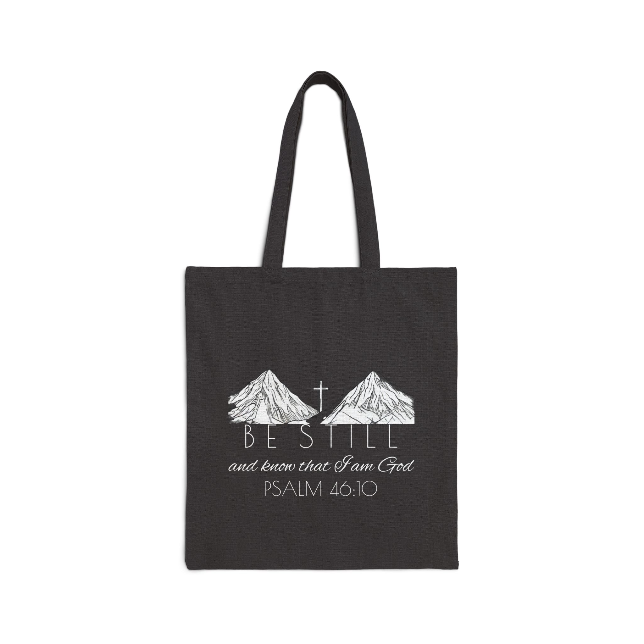 Cotton Canvas Tote Bag - Be Still & Know