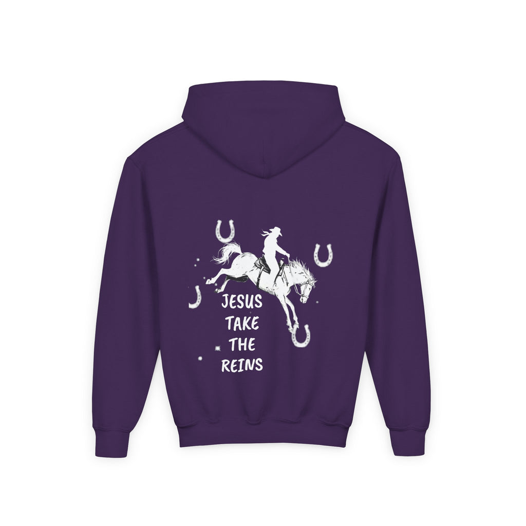 Youth Heavy Blend Hooded Sweatshirt - Take the Reins
