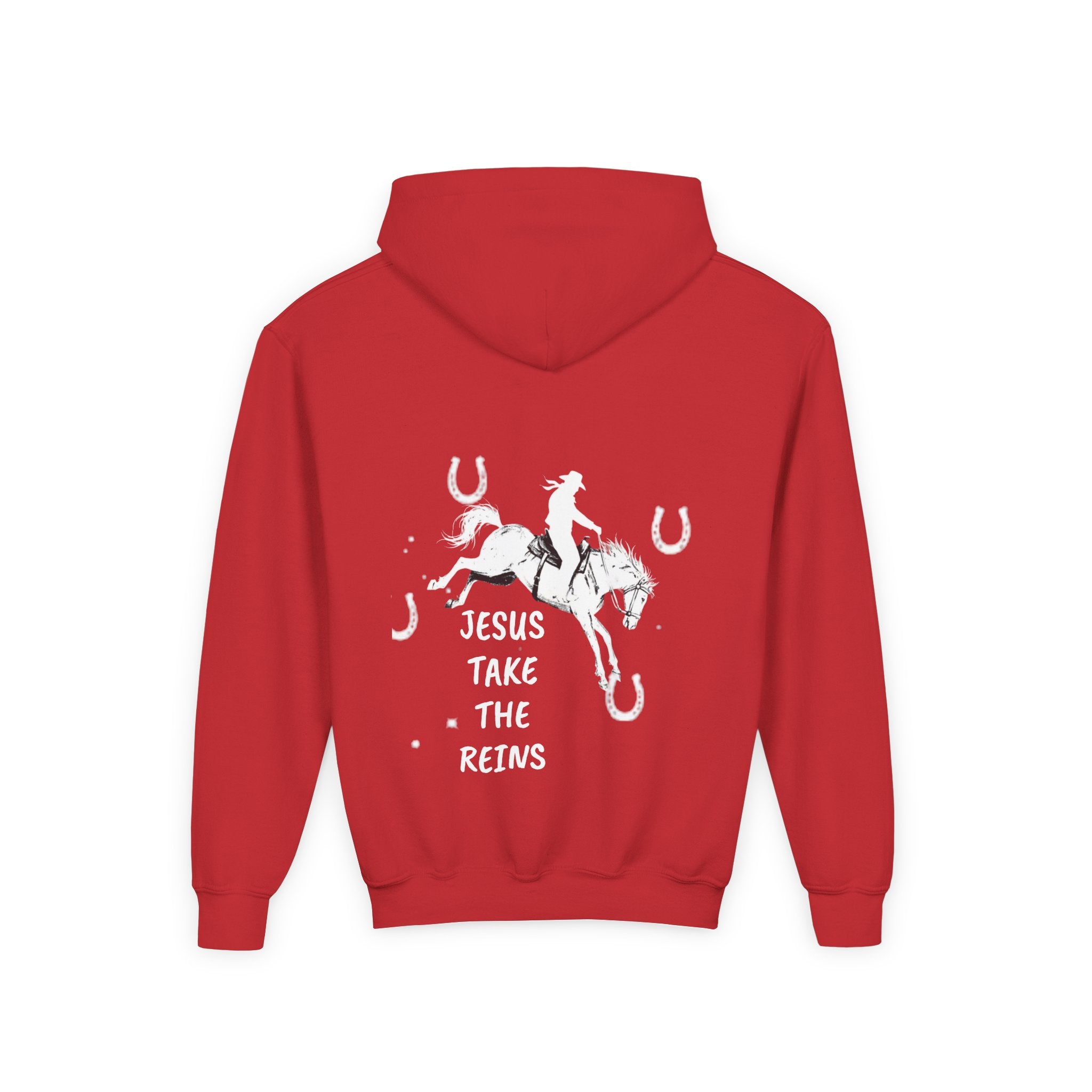 Youth Heavy Blend Hooded Sweatshirt - Take the Reins