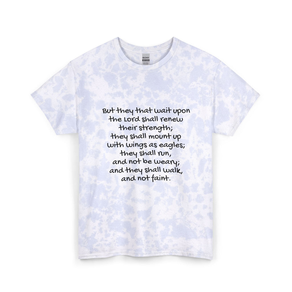 Tie Dye Cotton Tee - Isaiah 40:31