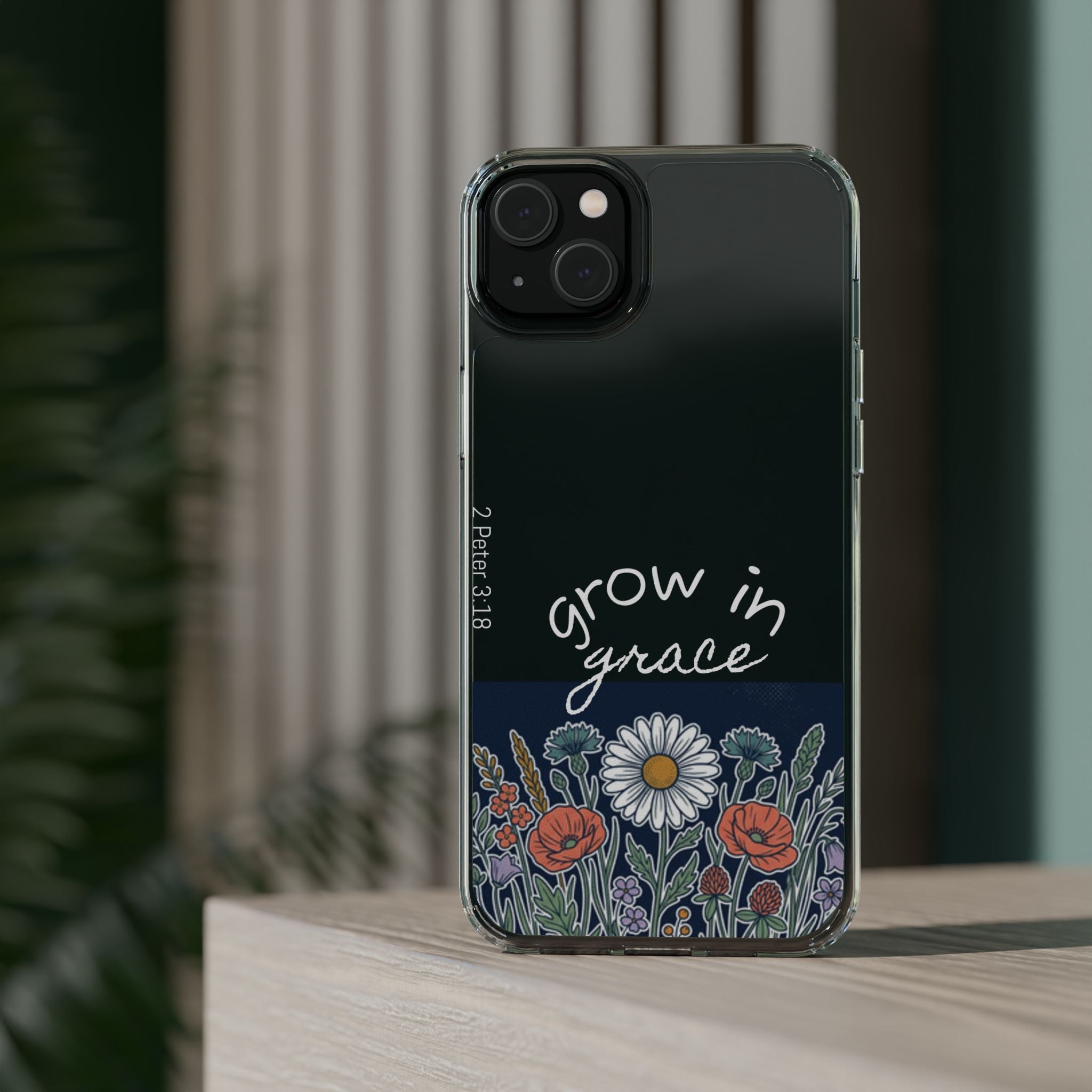Clear Impact-Resistant Case - Grow in Grace