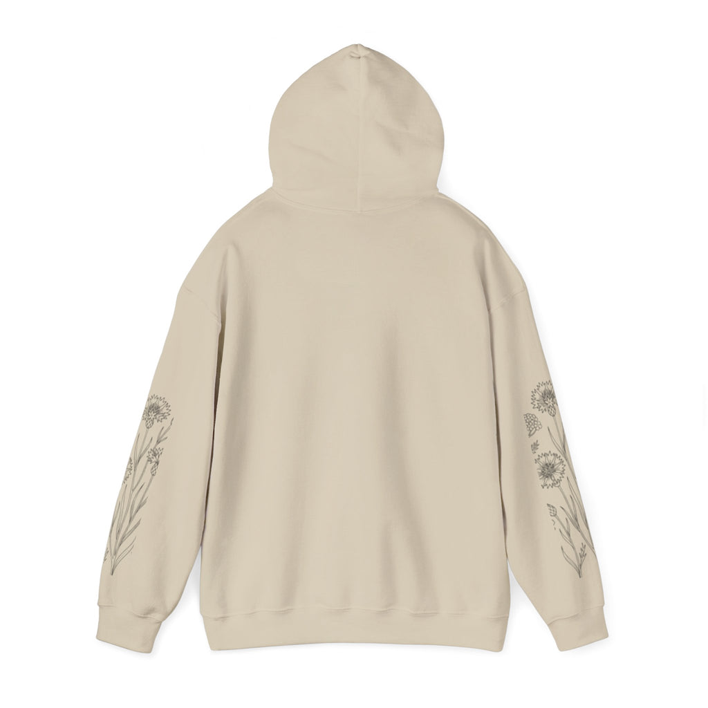 Grow In Grace Floral Hoodie — Inspirational Garden Graphic Sweatshirt