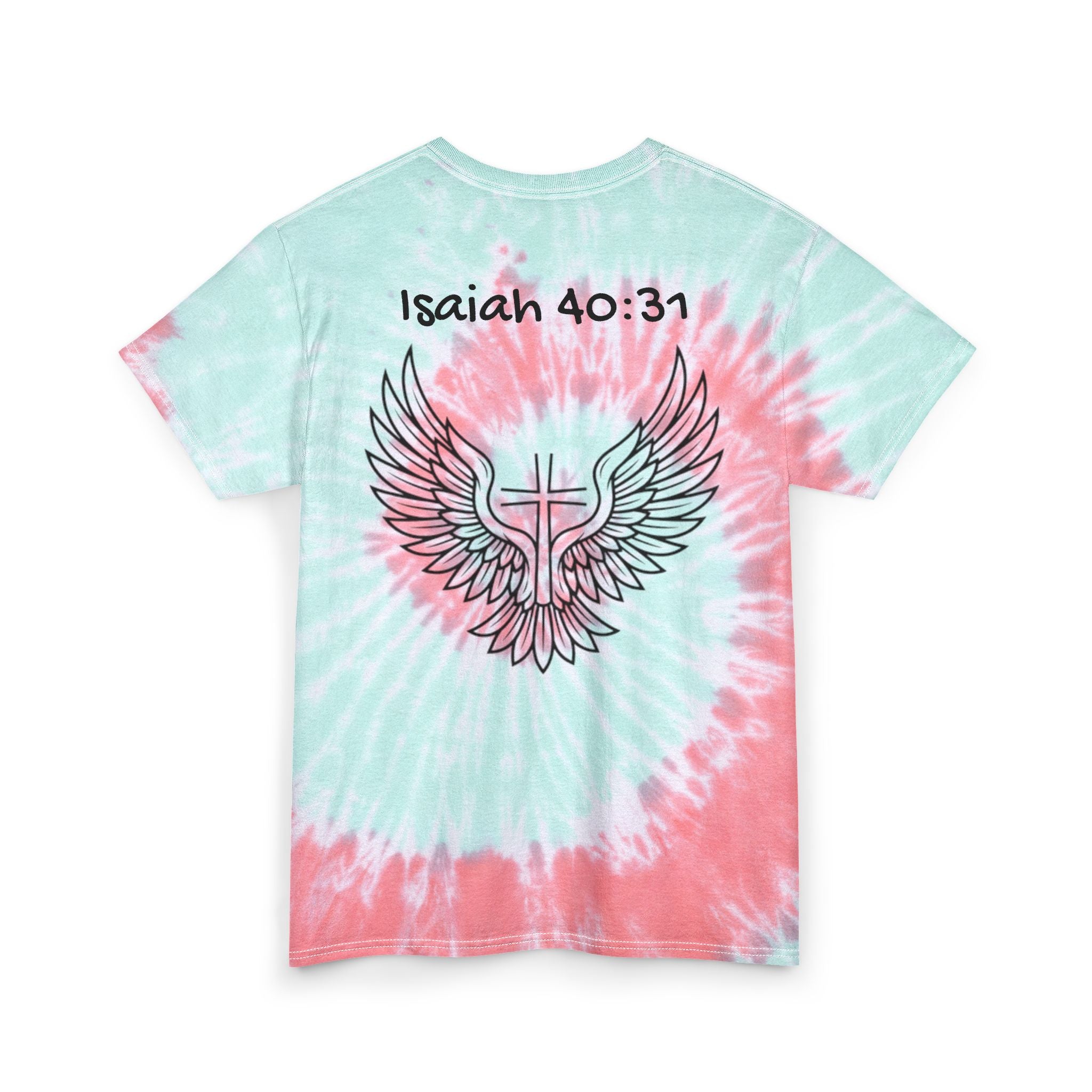Tie Dye Cotton Tee - Isaiah 40:31