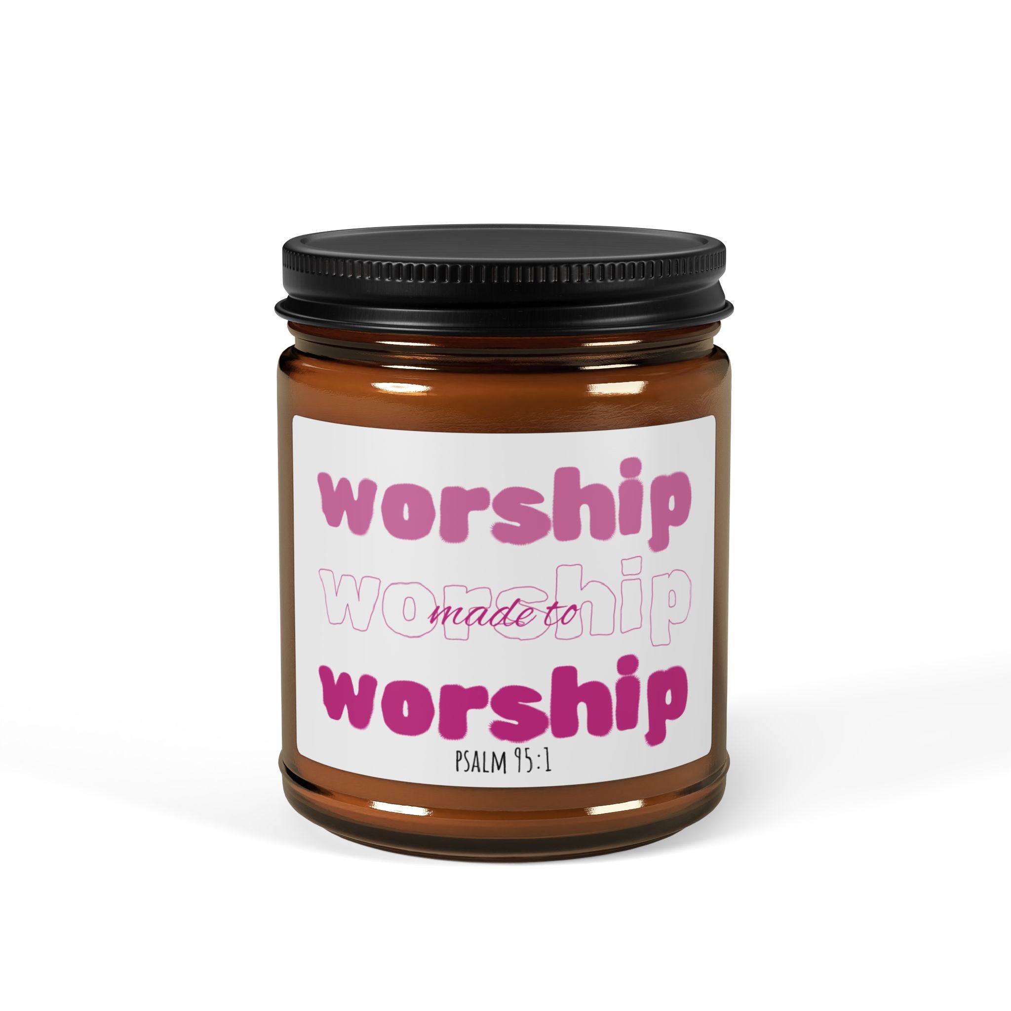 Cinnamon Vanilla Scented Soy Candle (Amber Jar) - Made to Worship