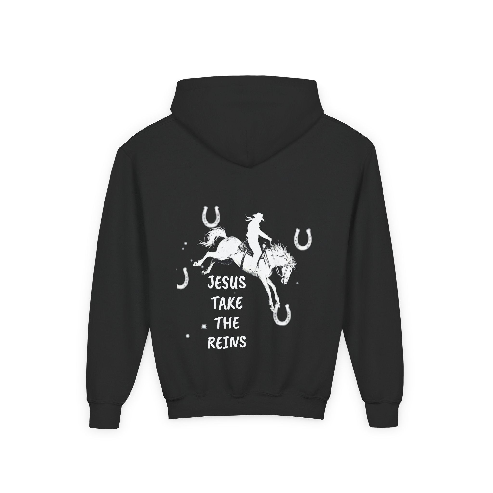 Youth Heavy Blend Hooded Sweatshirt - Take the Reins