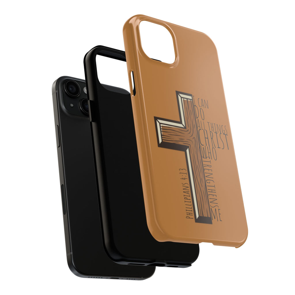 Tough Phone Case - I Can Do All Things (brown)