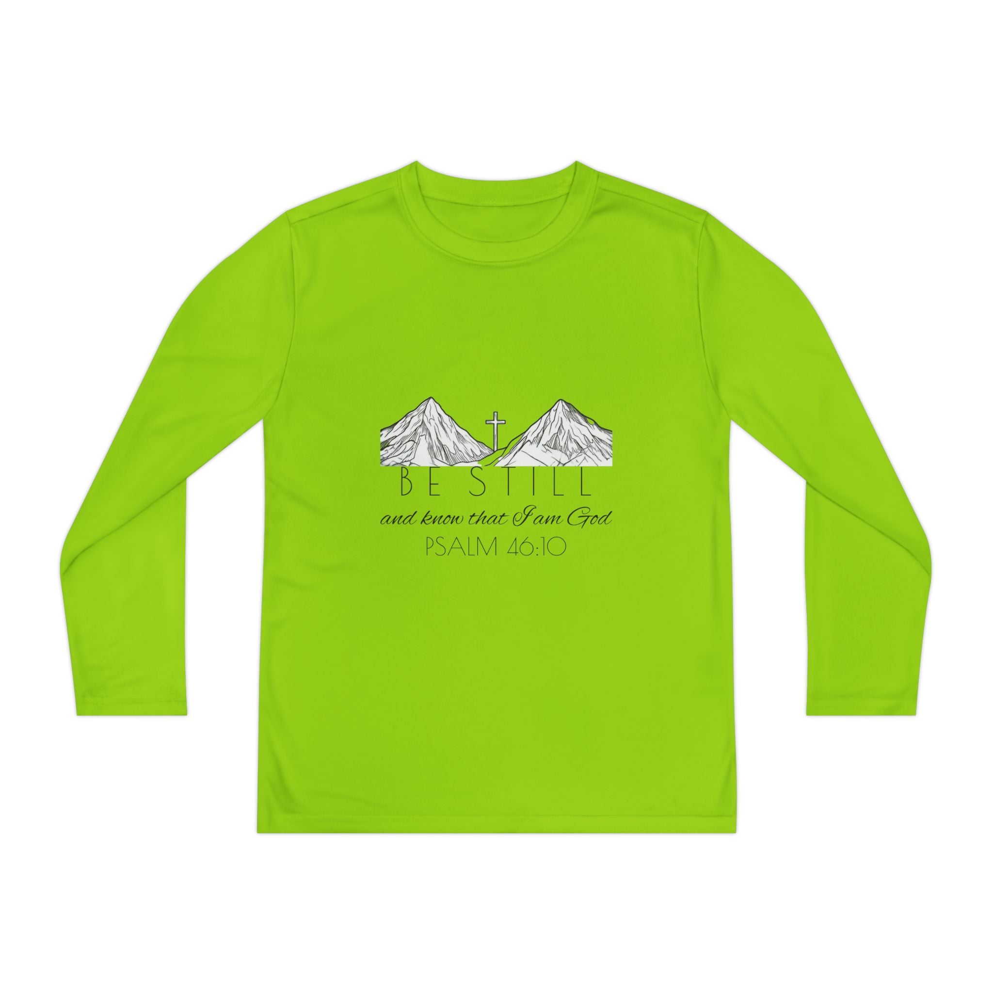 Youth Long Sleeve Competitor Tee - Be Still & Know