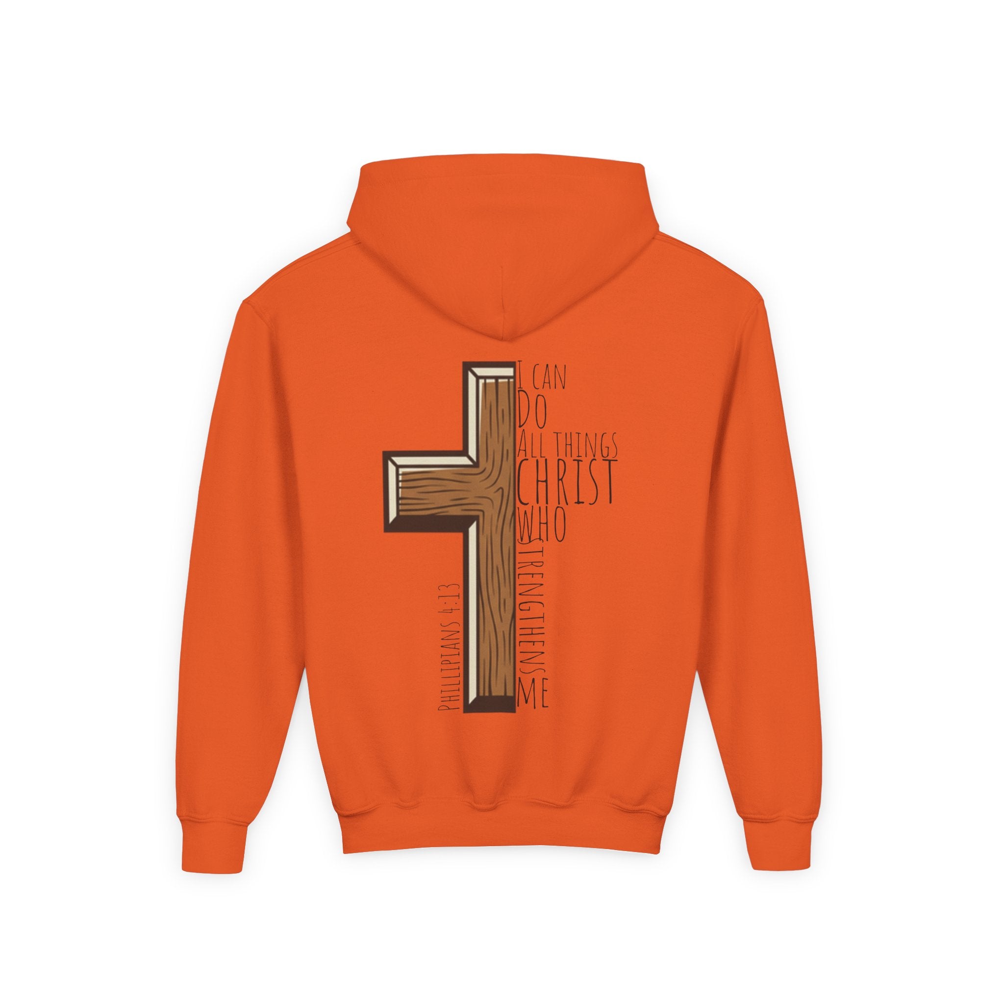 Youth Heavy Blend Hooded Sweatshirt - I can do all things