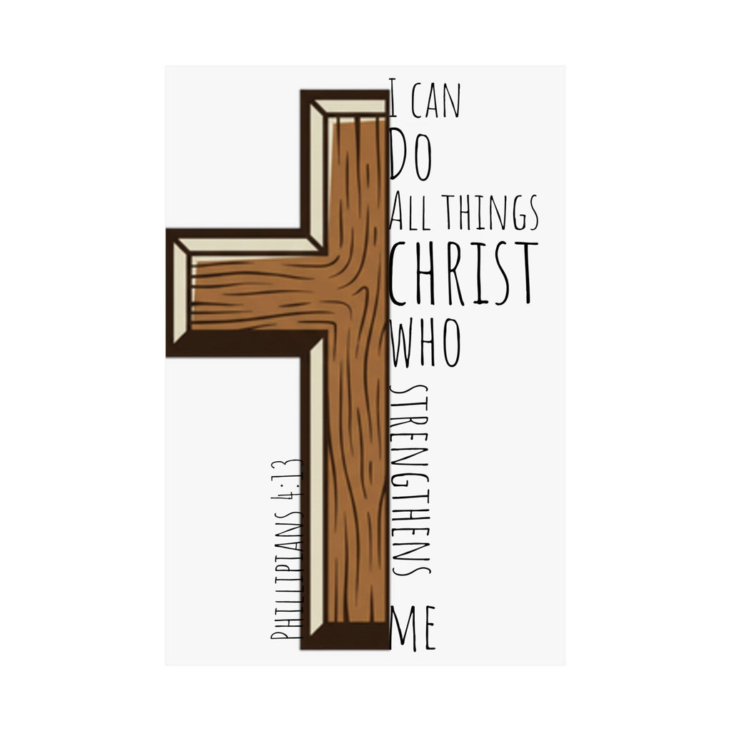 Matte Vertical Poster - I Can Do All Things