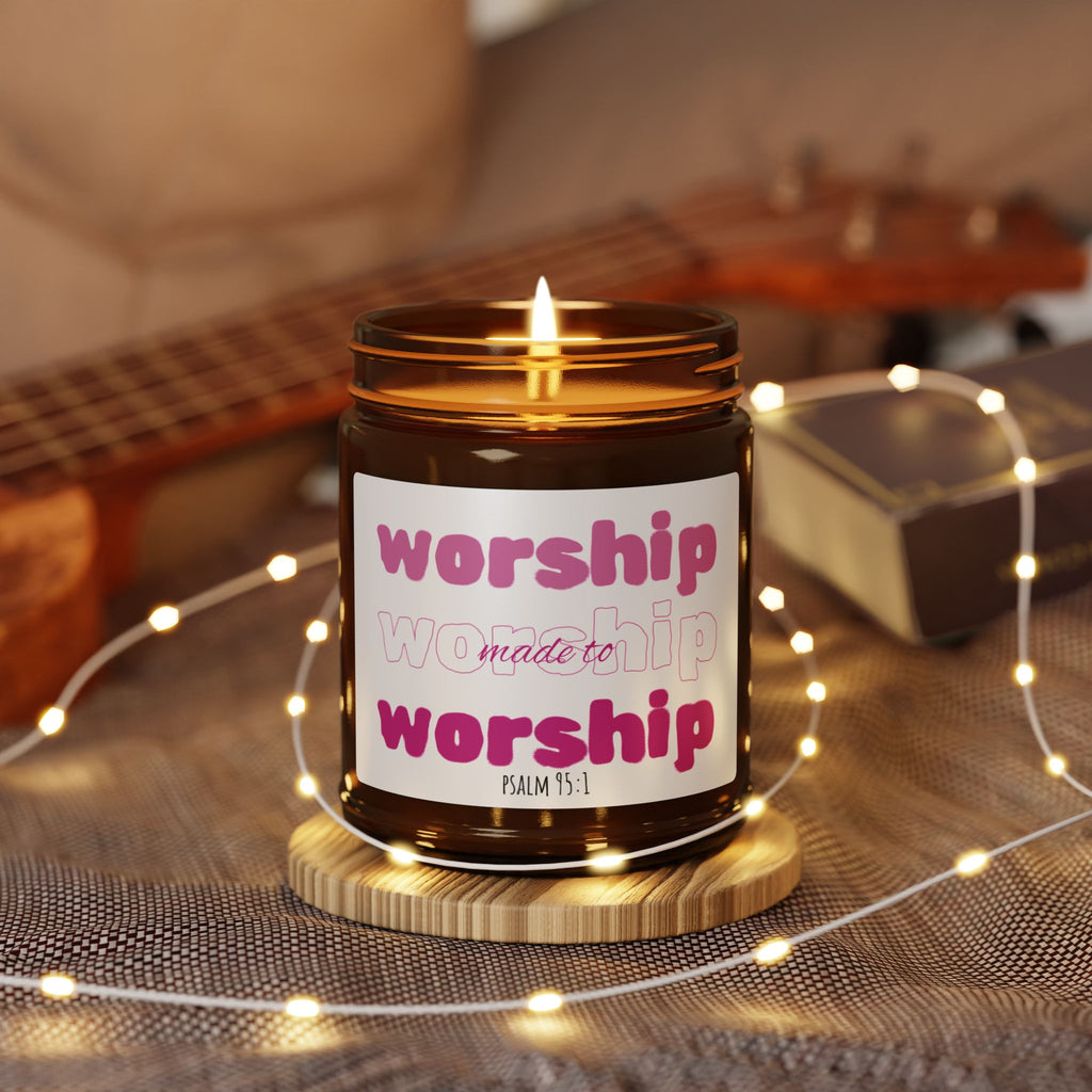 Cinnamon Vanilla Scented Soy Candle (Amber Jar) - Made to Worship