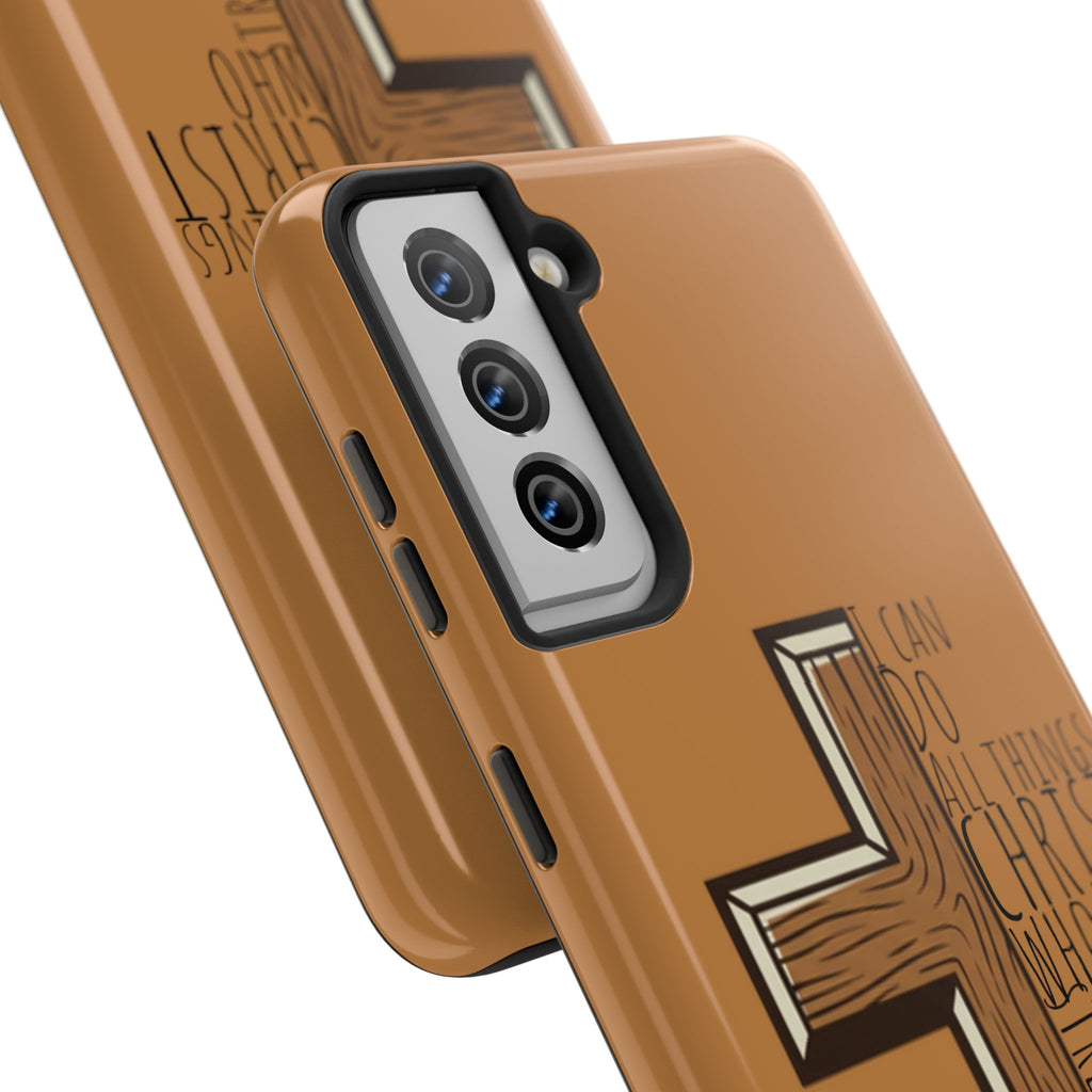 Tough Phone Case - I Can Do All Things (brown)