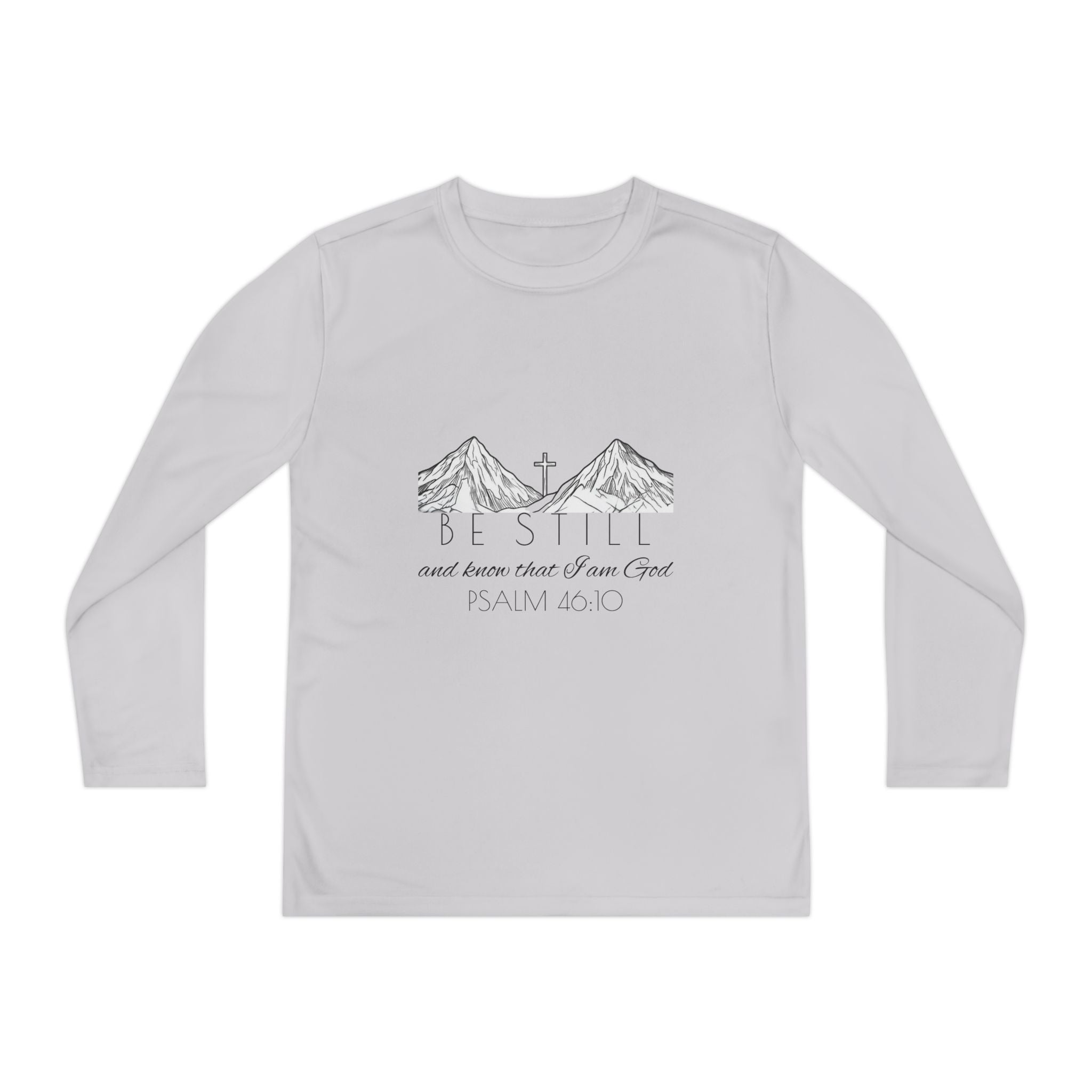 Youth Long Sleeve Competitor Tee - Be Still & Know
