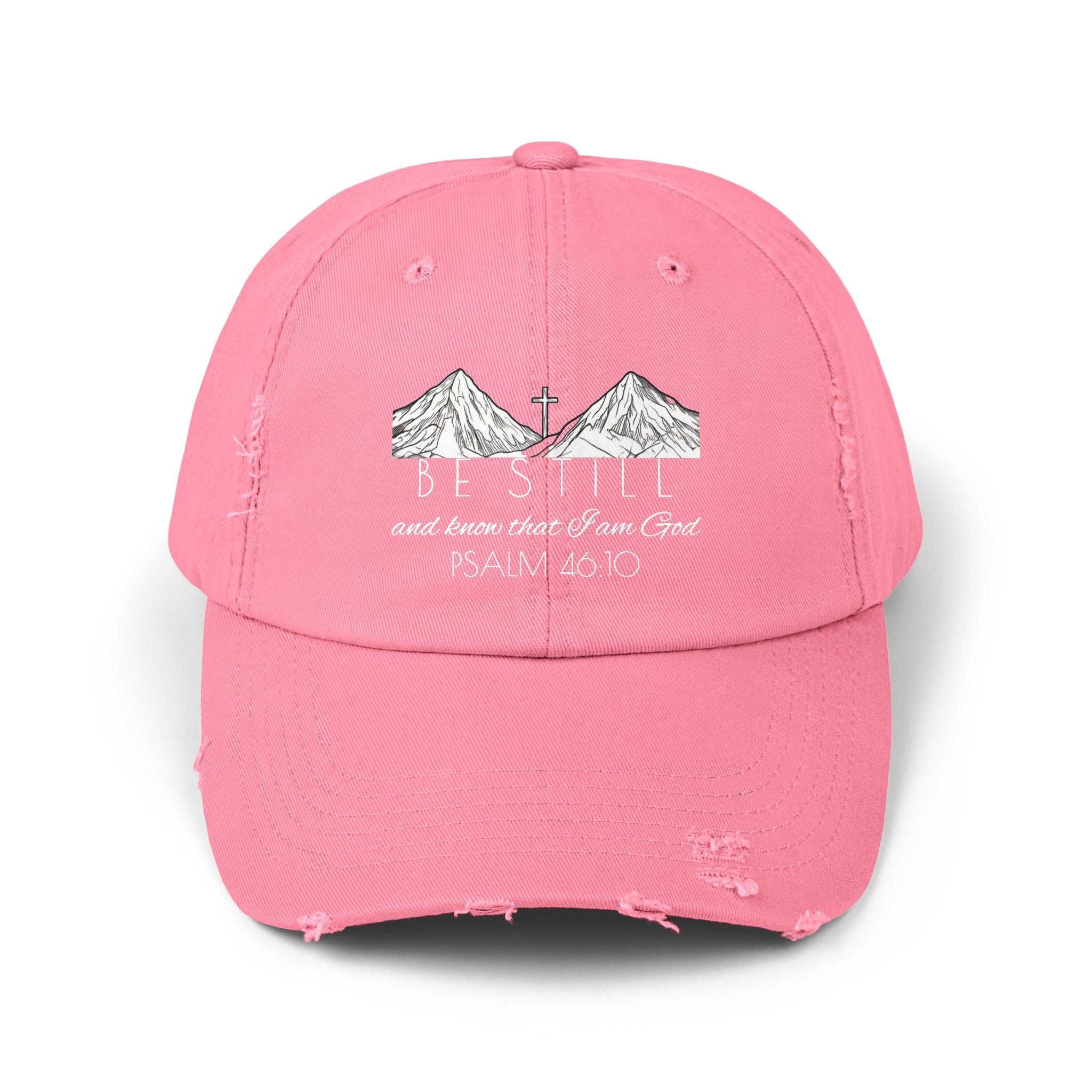 Unisex Distressed Cap - Be Still & Know