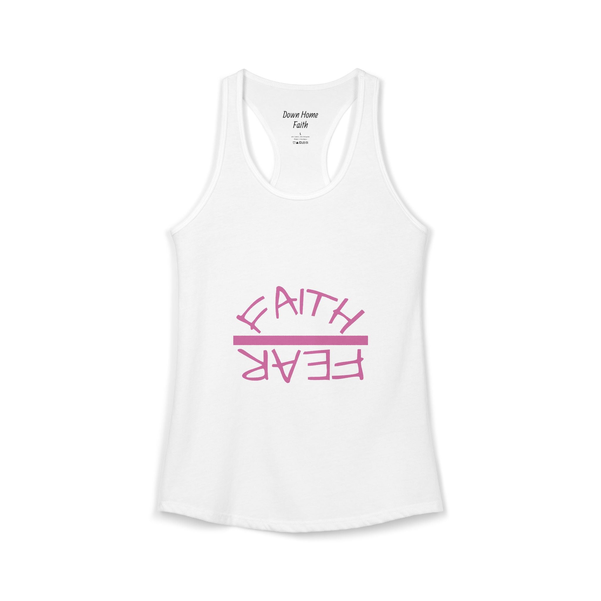 Women's Ideal Racerback Tank - Faith Over Fear