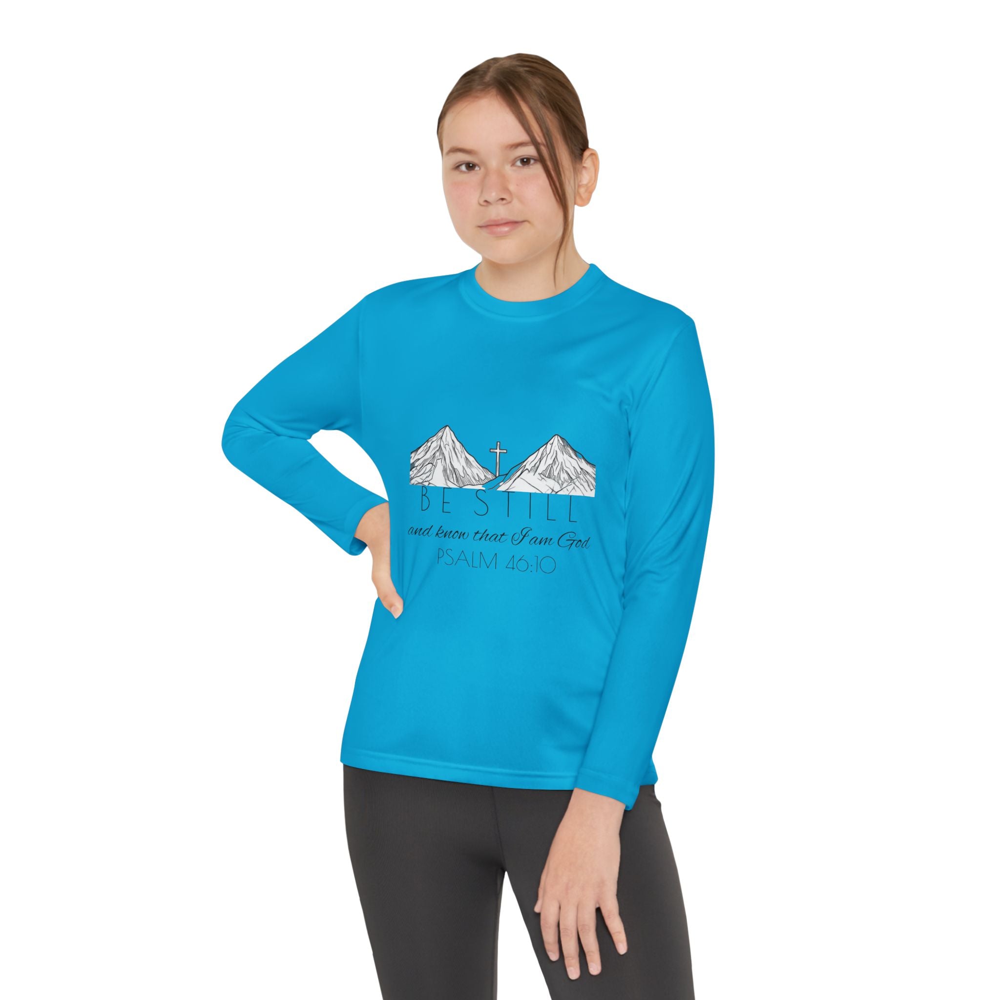 Youth Long Sleeve Competitor Tee - Be Still & Know