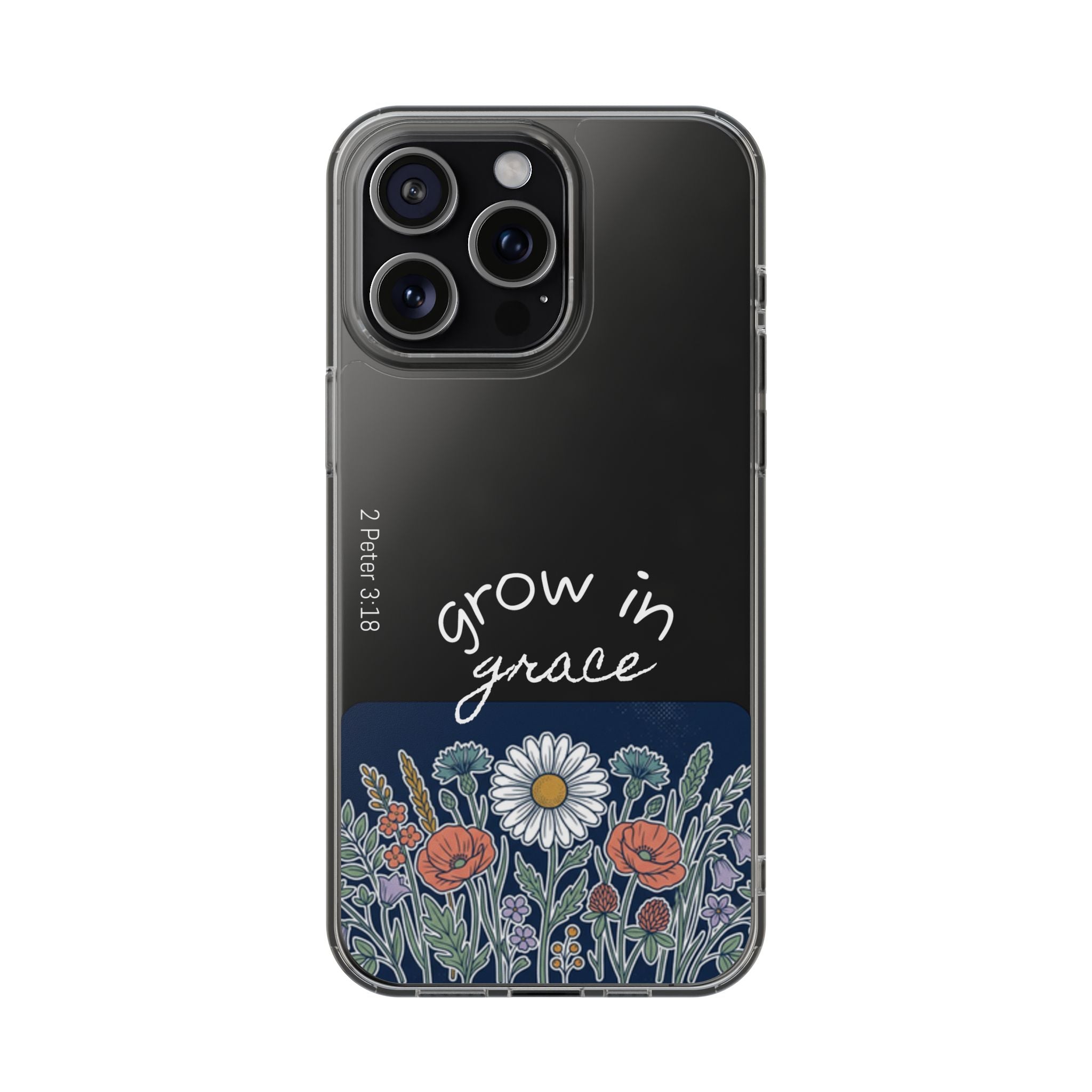 Clear Impact-Resistant Case - Grow in Grace