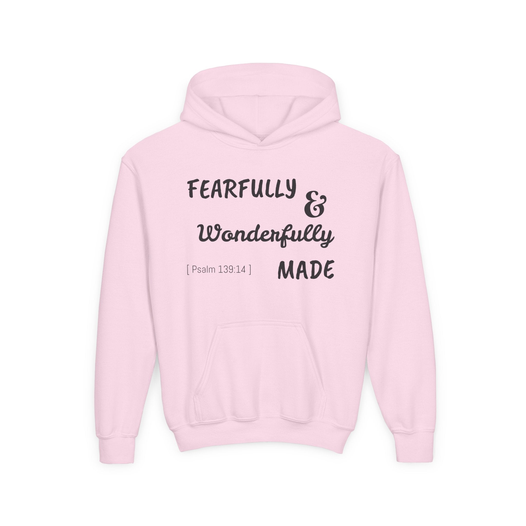 Youth Heavy Blend Hooded Sweatshirt - Fearfully & Wonderfully Made