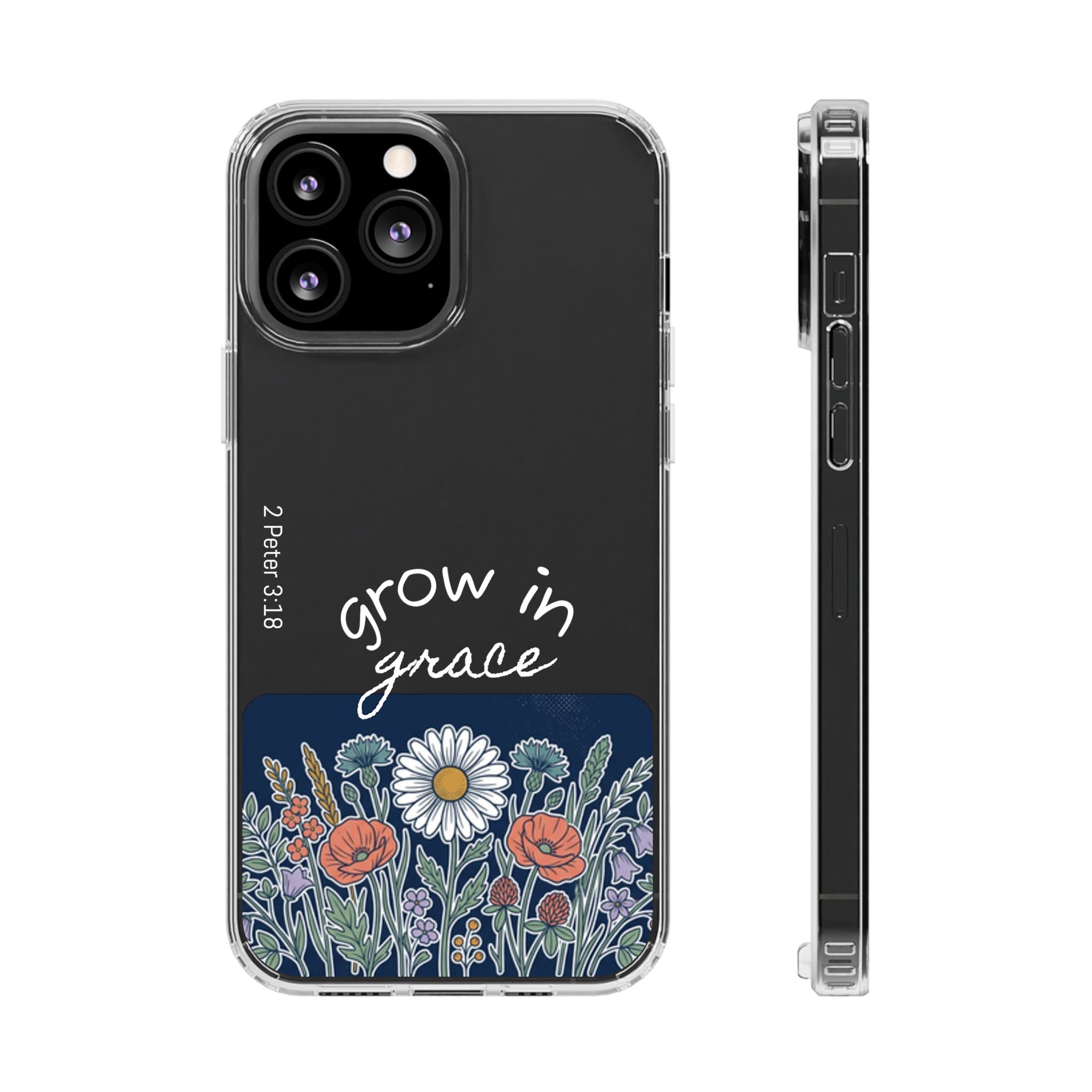 Clear Impact-Resistant Case - Grow in Grace