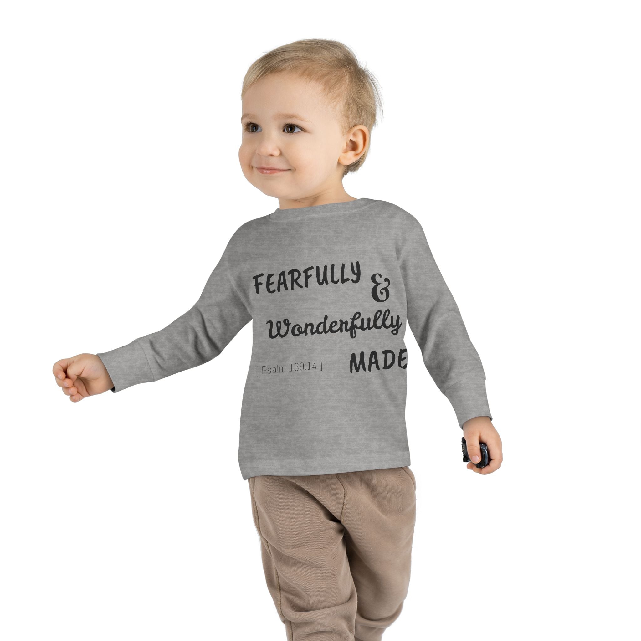 Toddler Long Sleeve Tee - Fearfully & Wonderfully Made