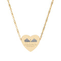 Heart Necklace (Engraving) - Be Still & Know