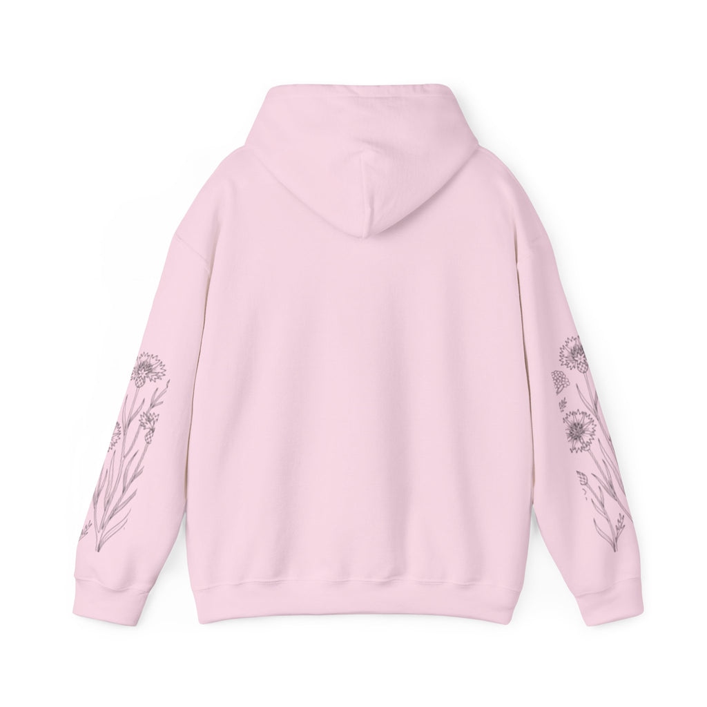 Grow In Grace Floral Hoodie — Inspirational Garden Graphic Sweatshirt