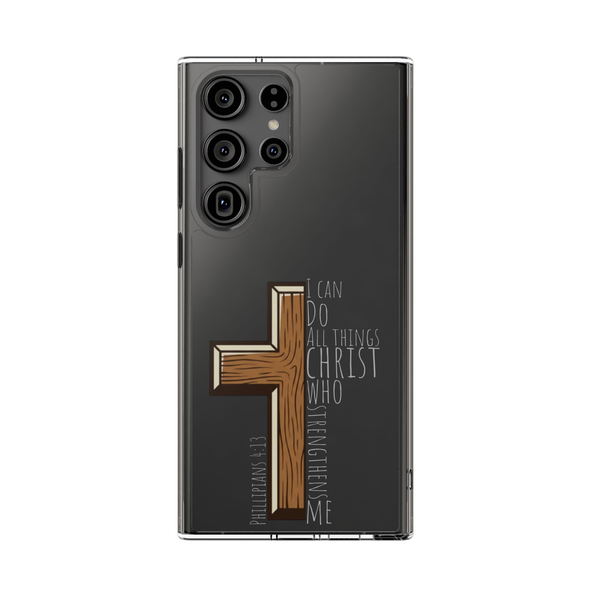 Clear Impact-Resistant Case - I Can Do All Things