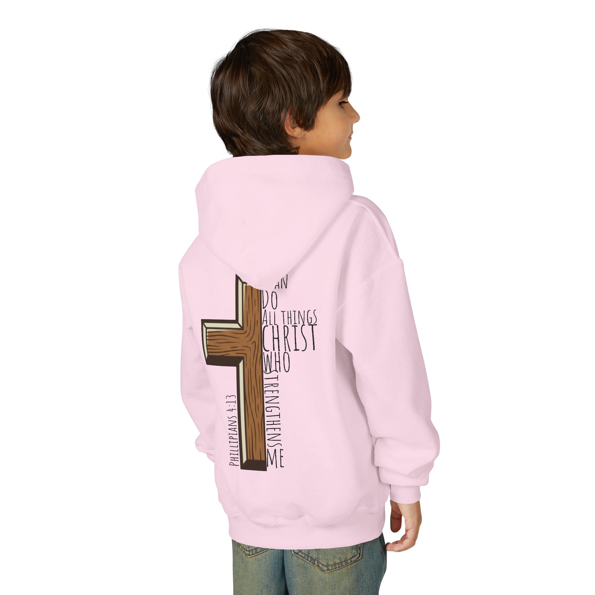 Youth Heavy Blend Hooded Sweatshirt - I can do all things