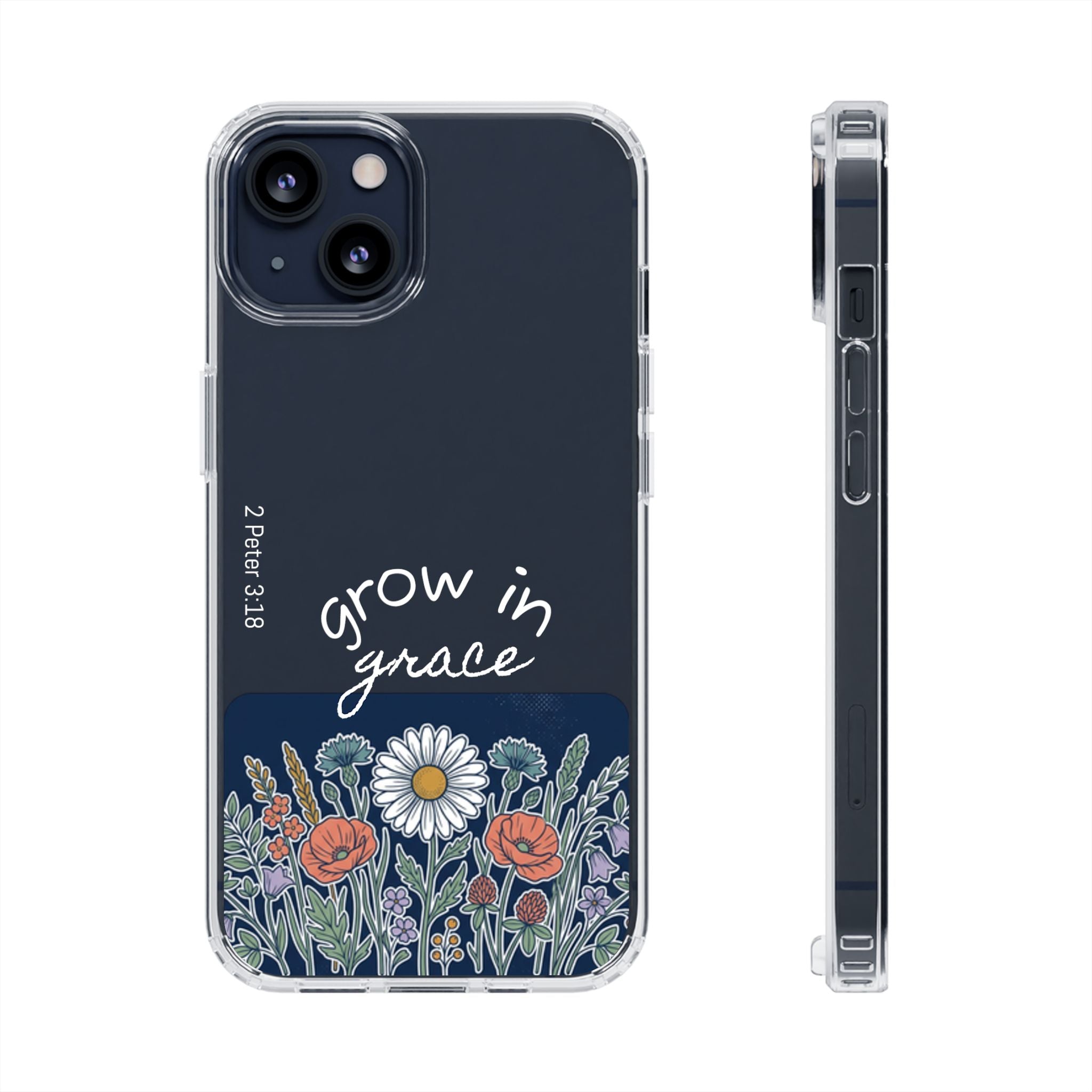 Clear Impact-Resistant Case - Grow in Grace