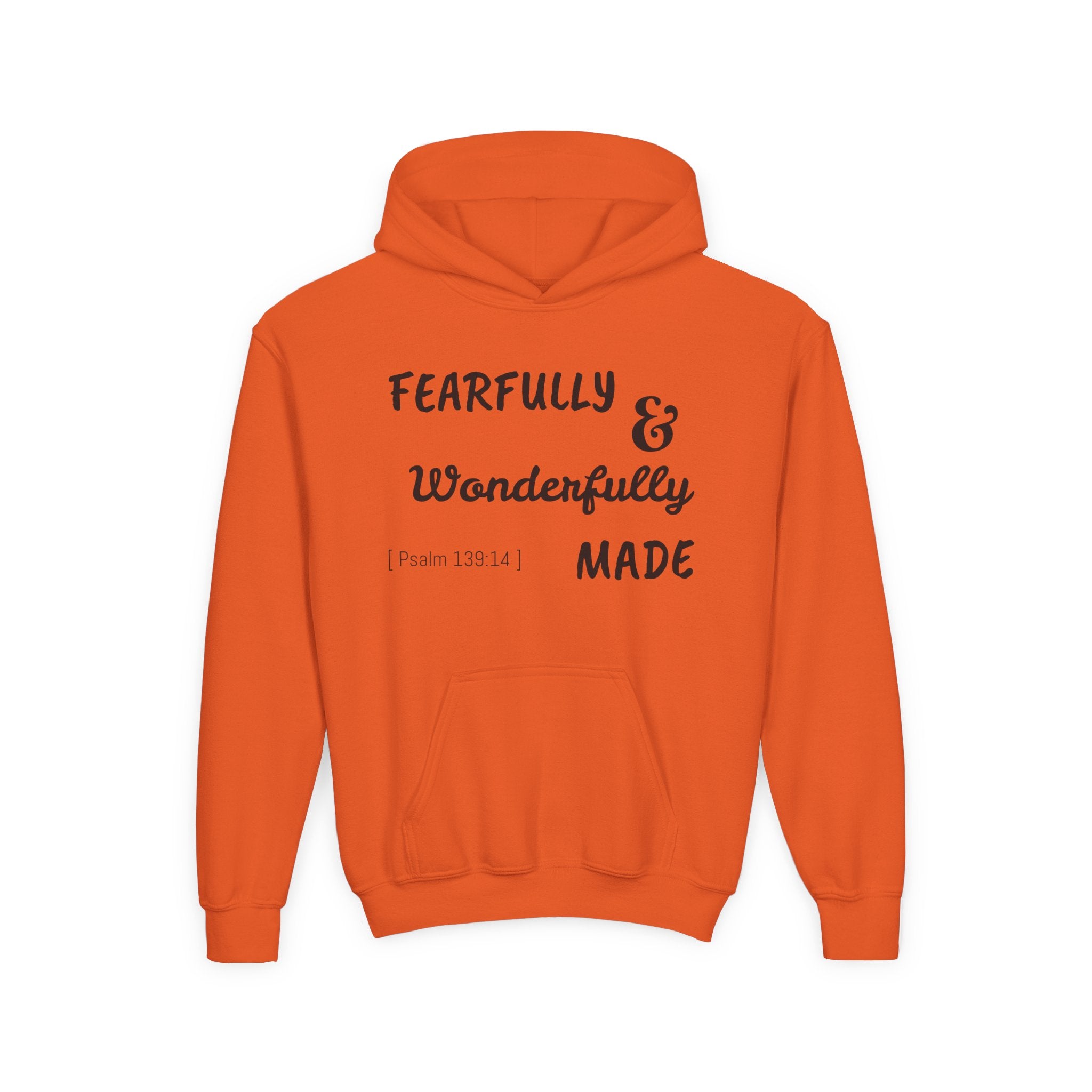 Youth Heavy Blend Hooded Sweatshirt - Fearfully & Wonderfully Made