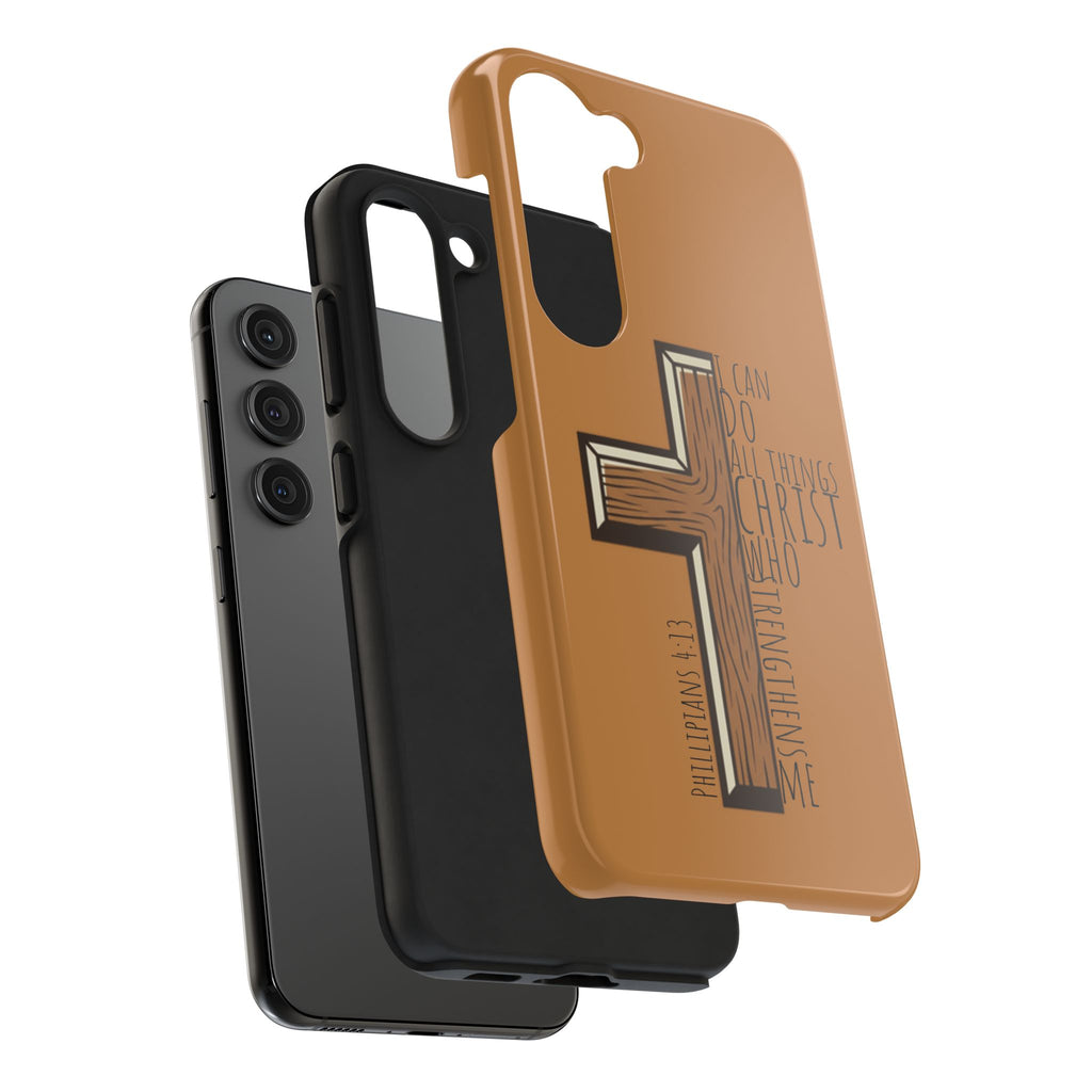 Tough Phone Case - I Can Do All Things (brown)